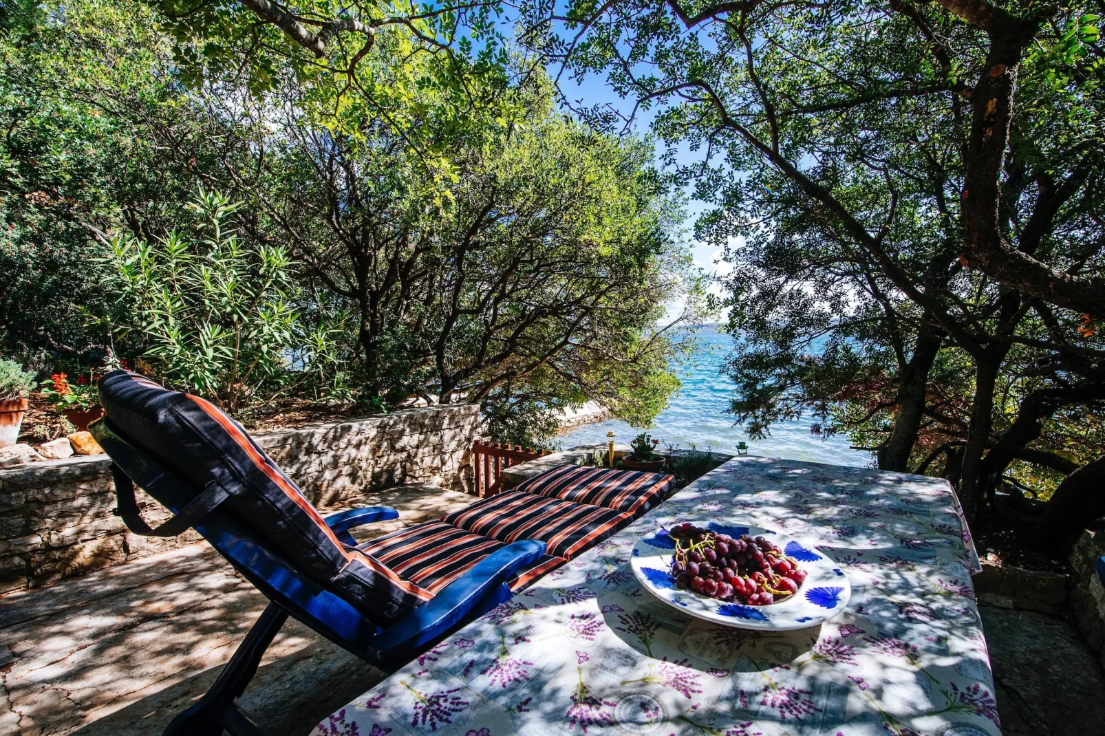 Beachfront  house Dunja - View in summer