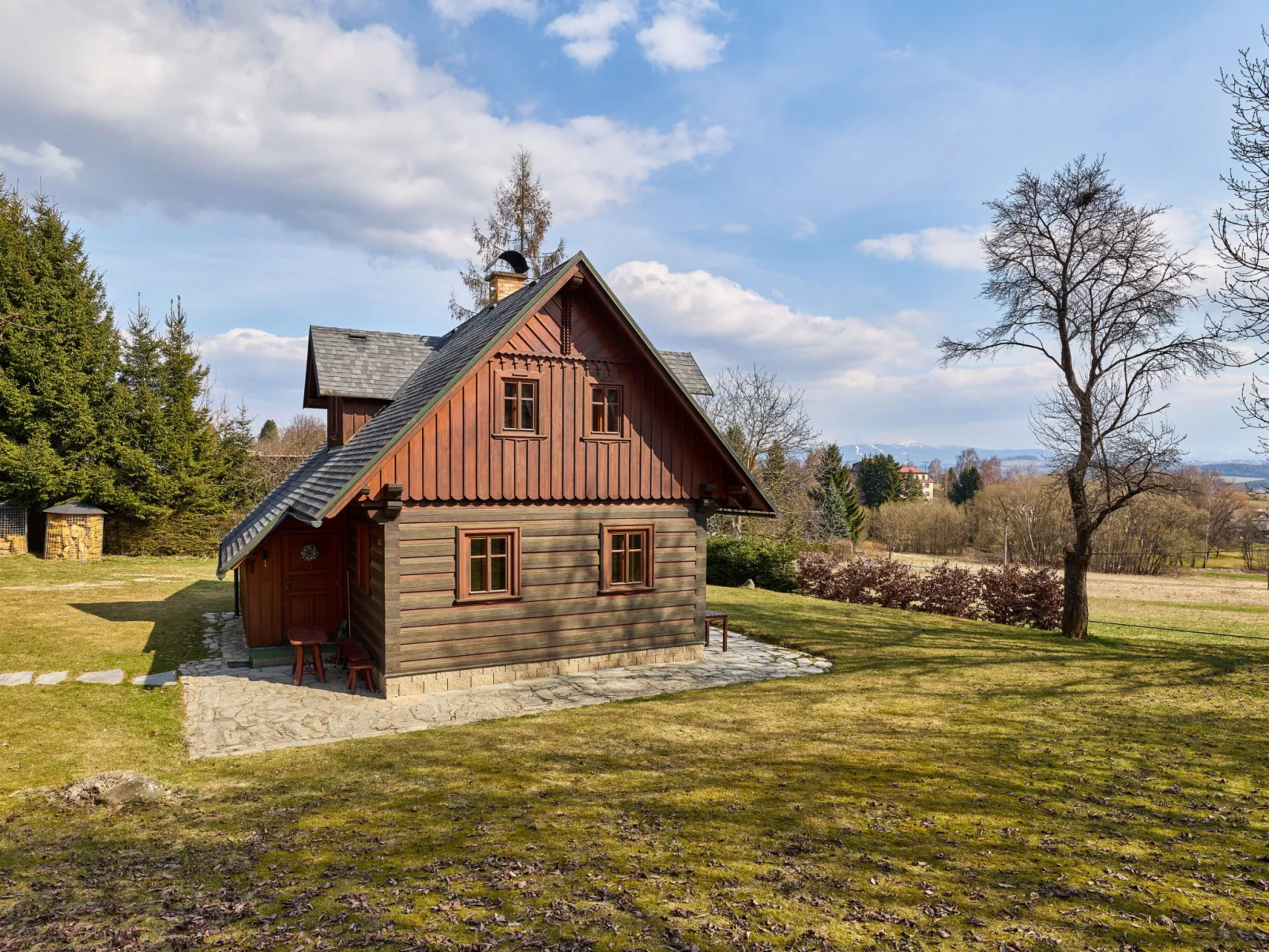 Timber Lodge with Sauna - Dehors