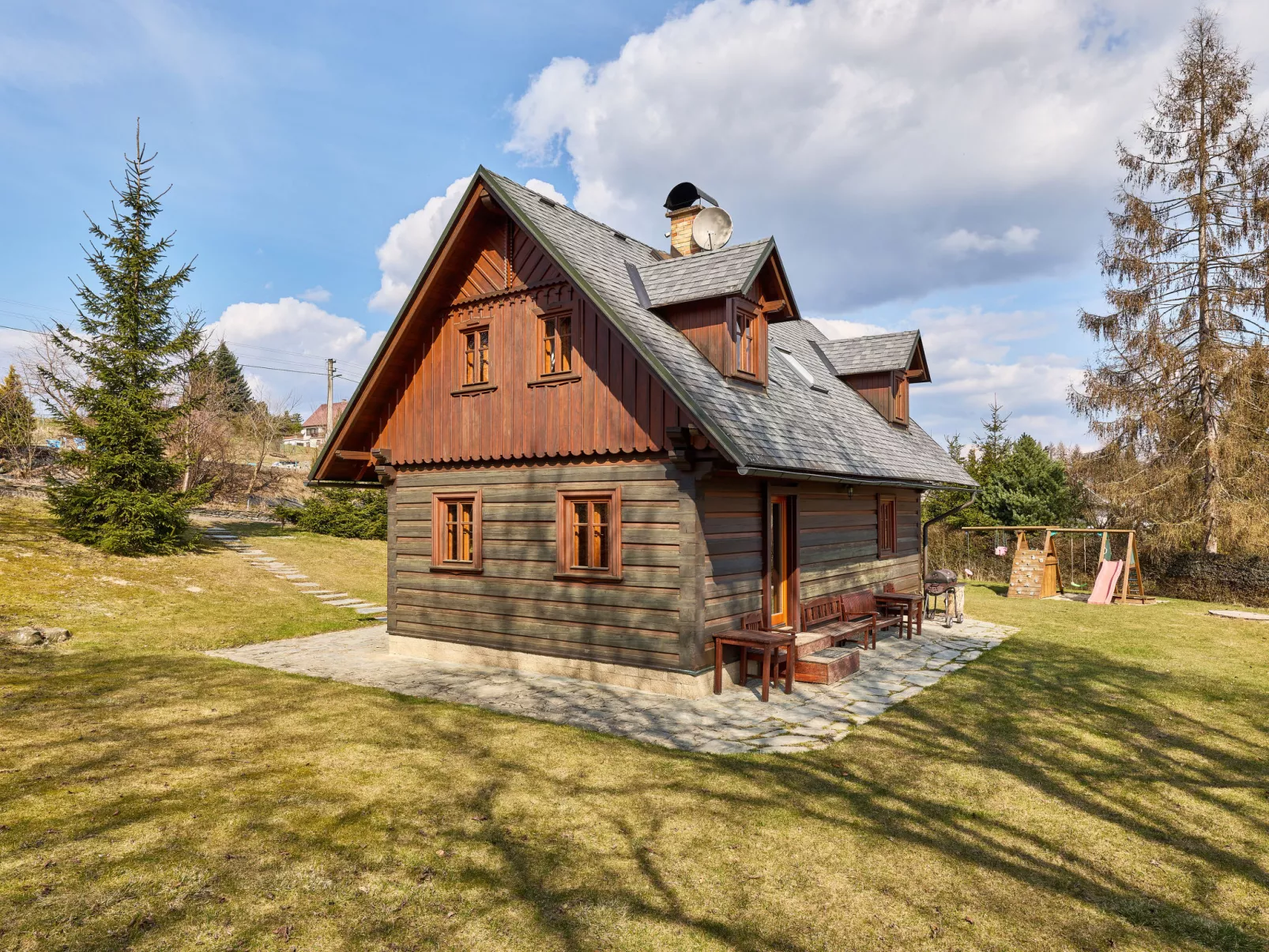 Timber Lodge with Sauna - Dehors