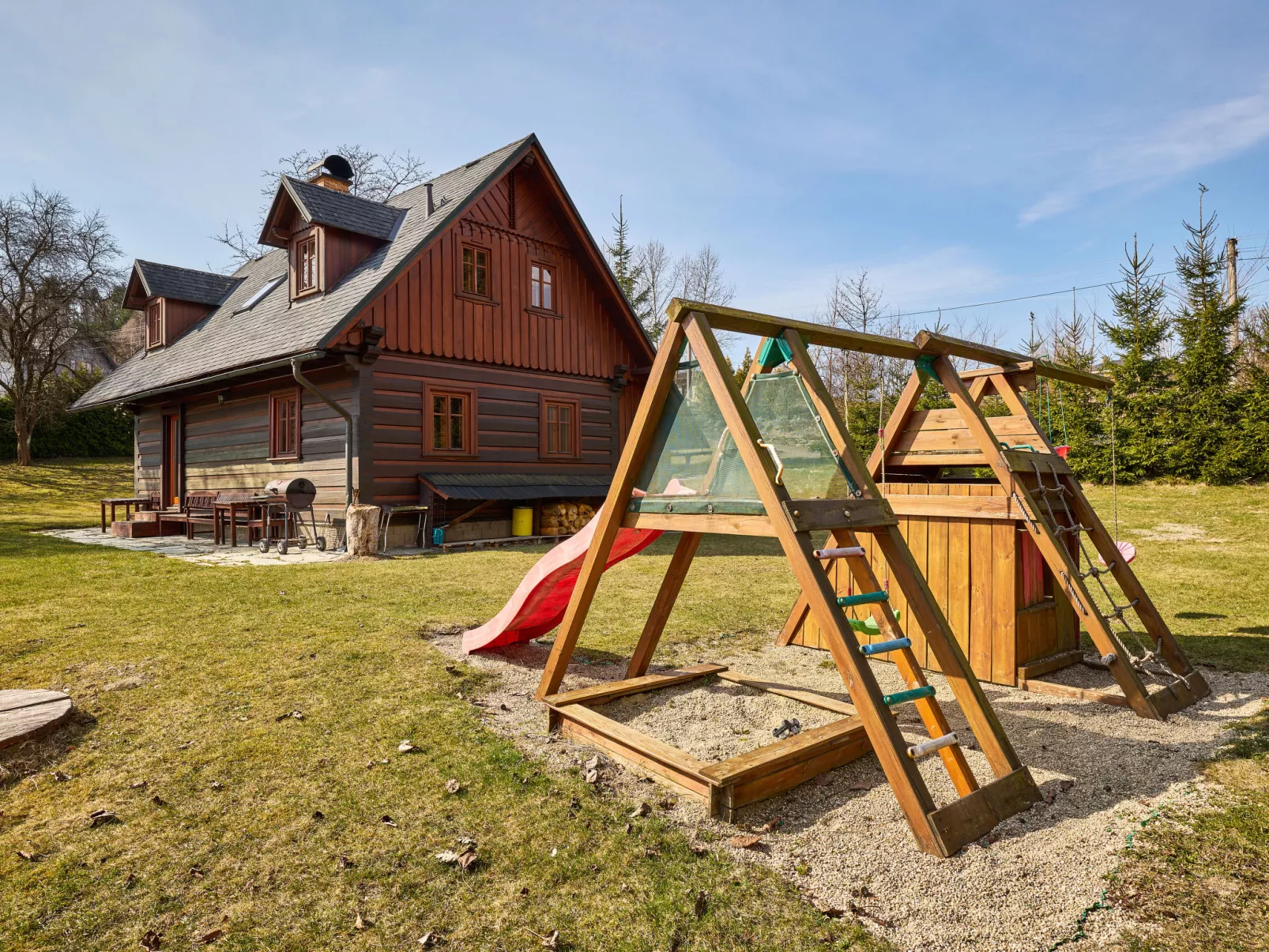 Timber Lodge with Sauna - Dehors