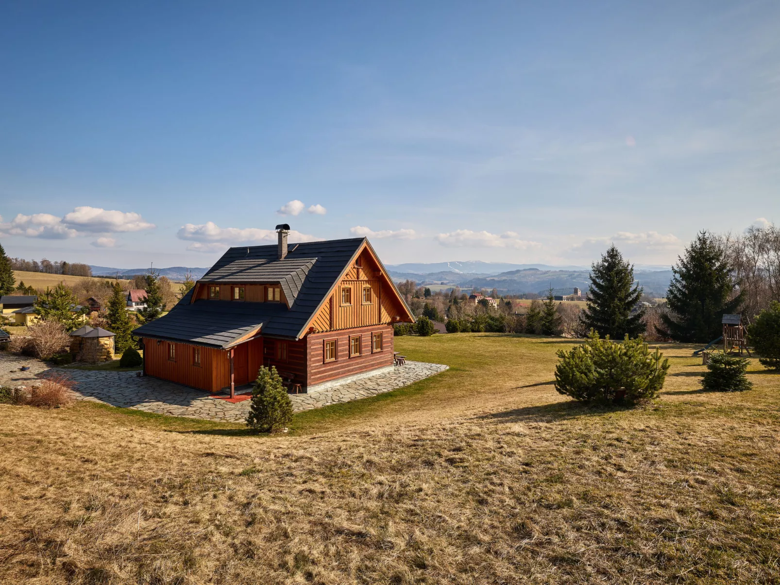 Timber Lodge with Hydromassage - Dehors