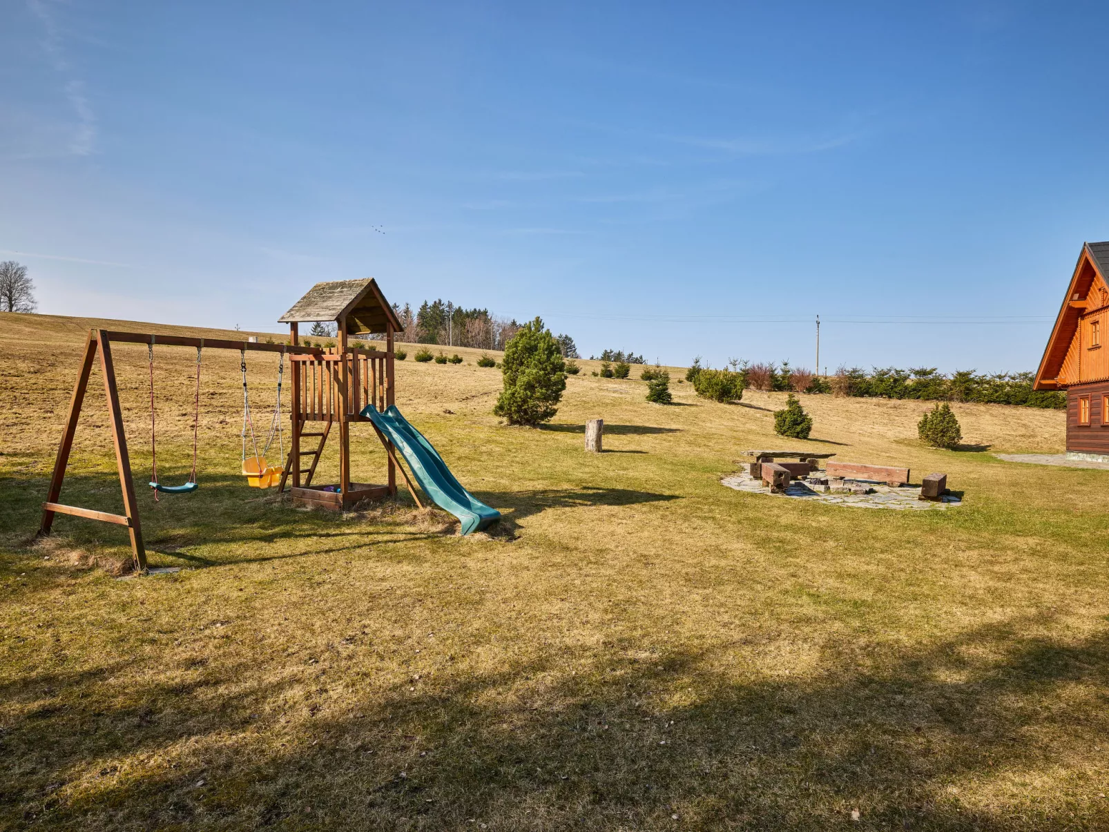 Timber Lodge with Hydromassage - Dehors