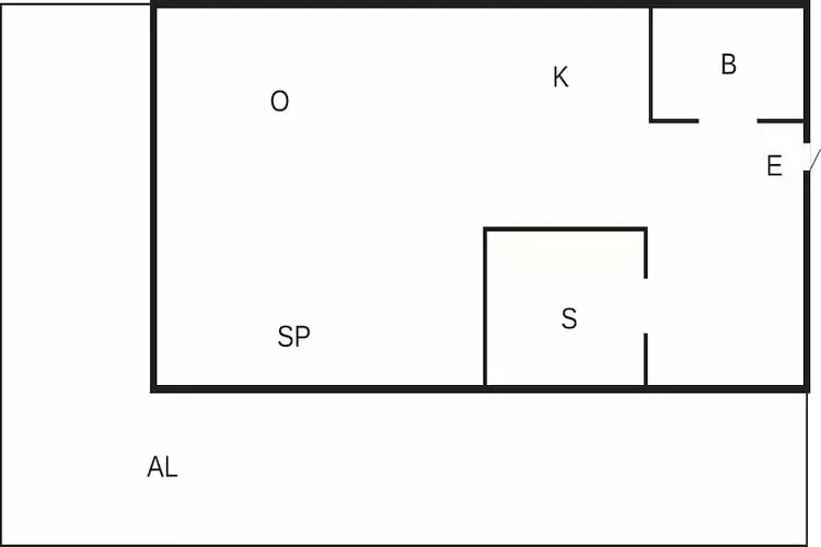 2 Personen Ferienhaus in Bellö-By Traum - Grundriss