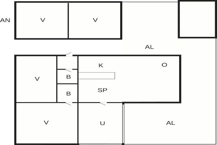 Maison de vacances pour 7 a KöPINGSVIK-By Traum - Plan