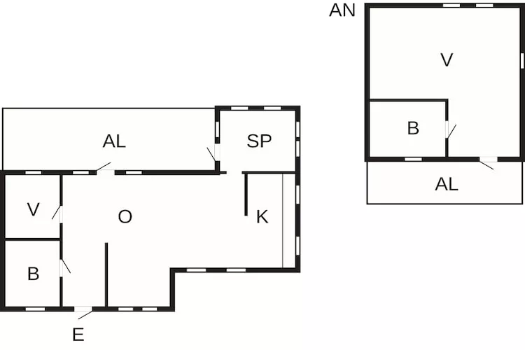 5 Personen Ferienhaus in MUNKEDAL - Grundriss