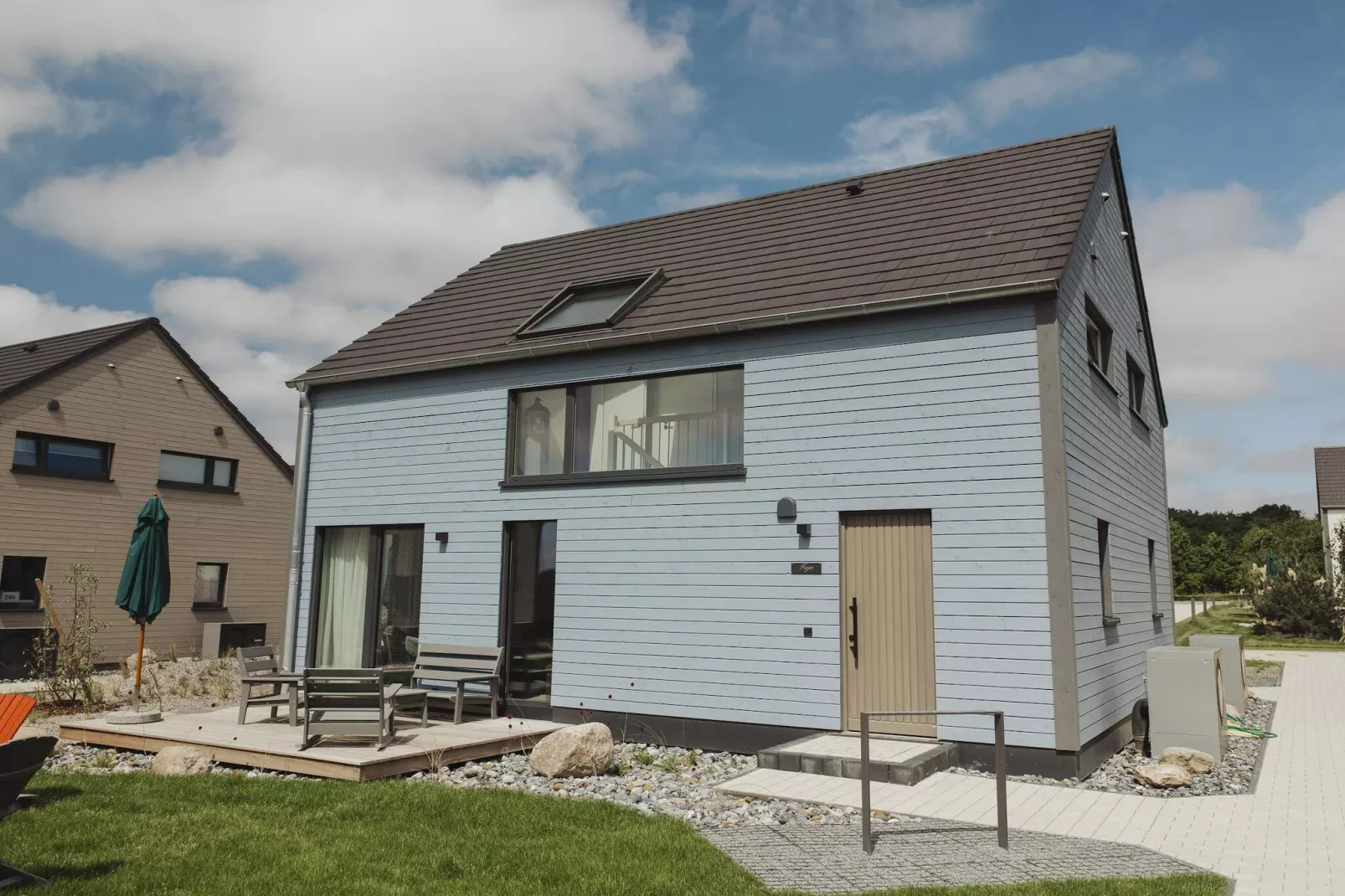 Base moderne avec plancher chauffant