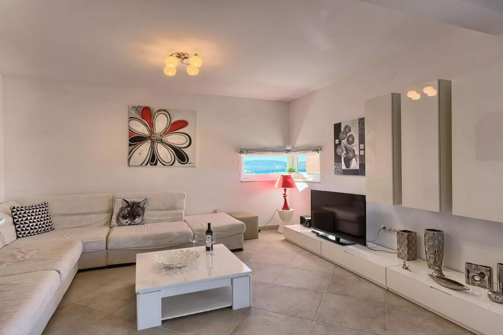 Luxury Apartment Okrug Gornji with Sea View and Pool - Three Bedroom Apartment with Sea View and Pool