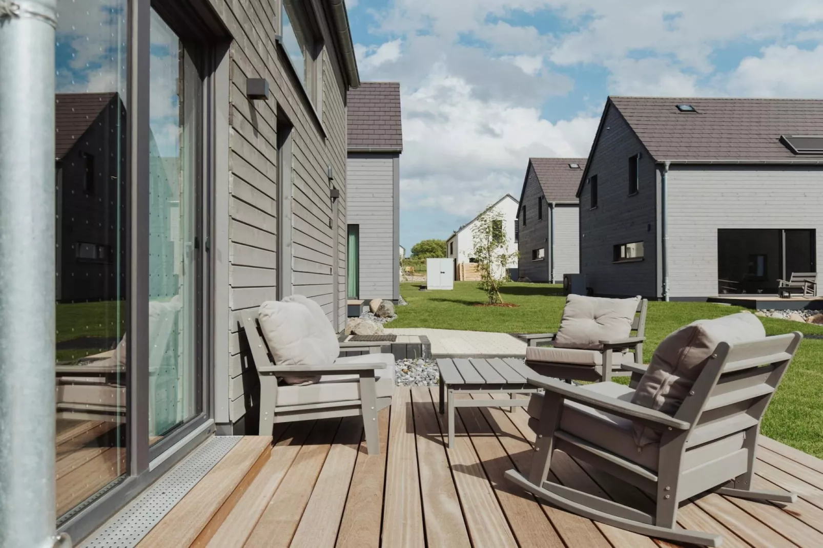 Base moderne avec plancher chauffant - Extérieur