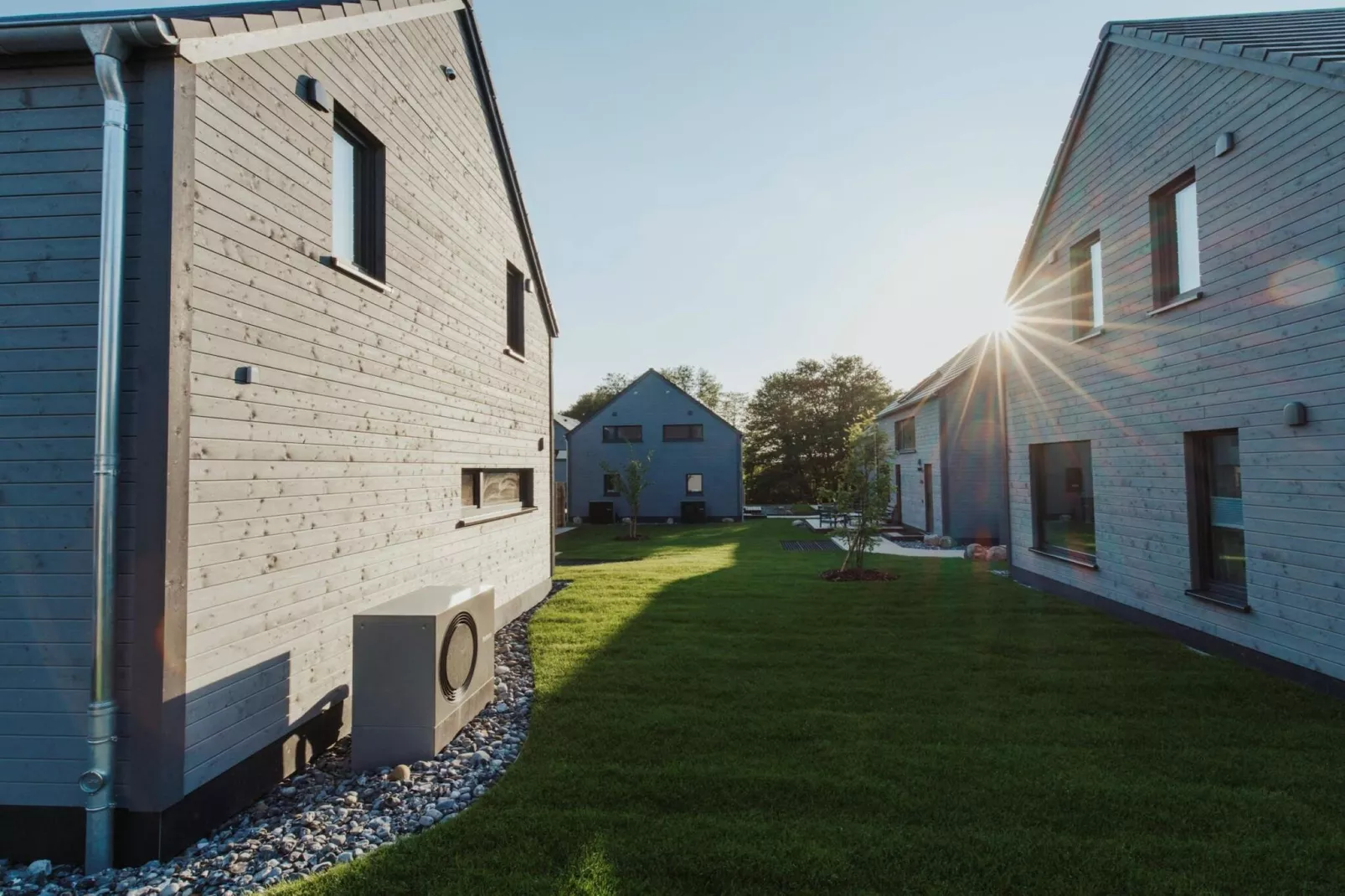 Base moderne avec plancher chauffant