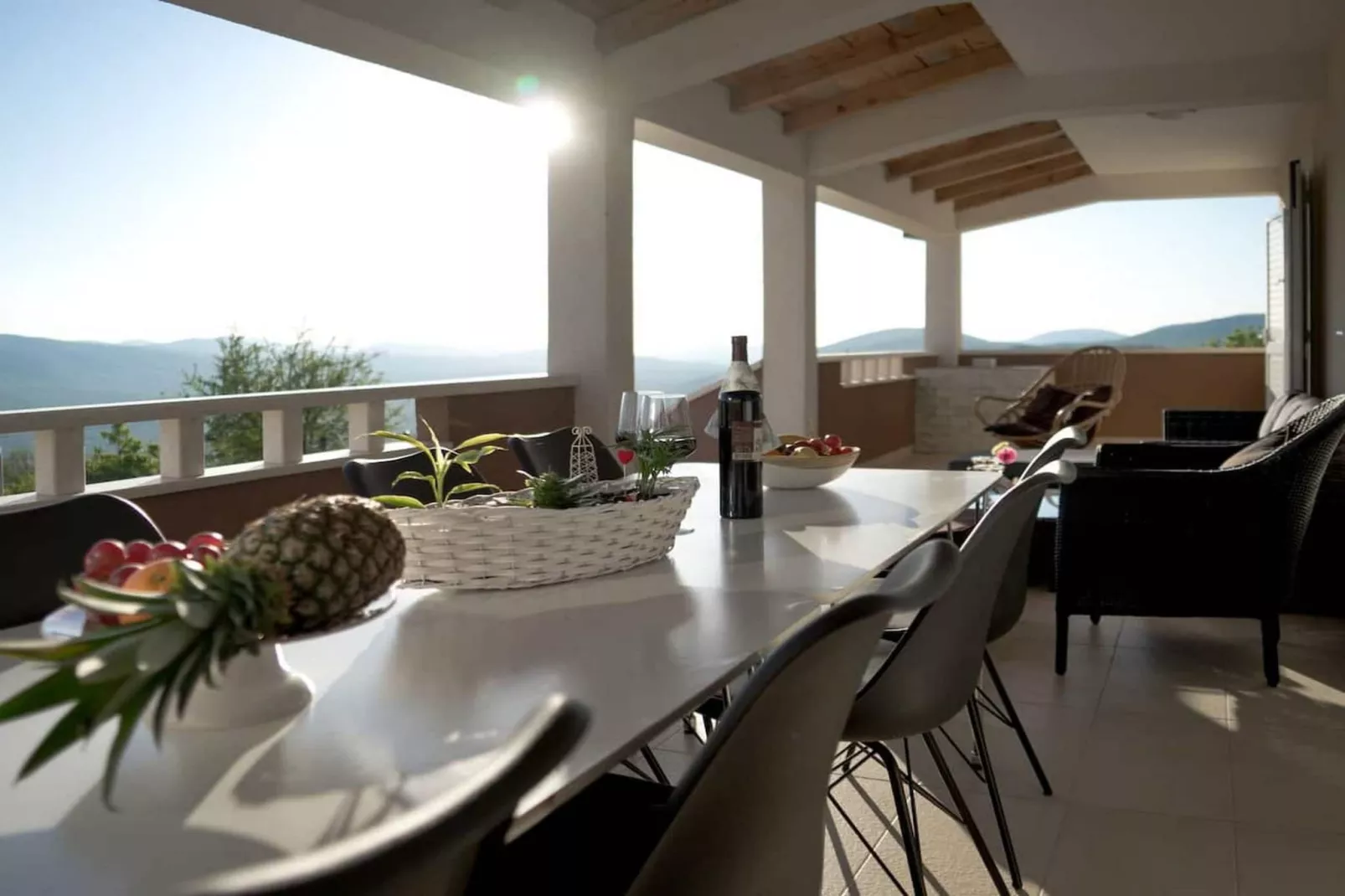 Peaceful Escape with Mountain Views, Heated Pool and Modern Amenities in Radošić - Four Bedroom Villa - Dining room