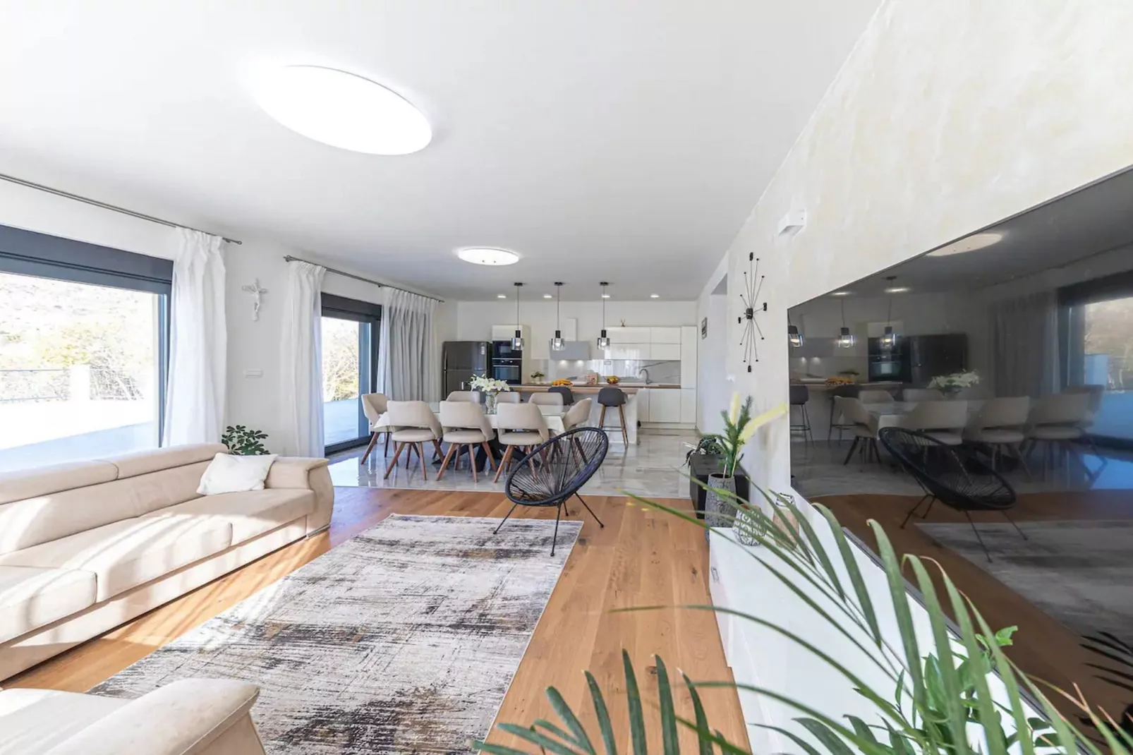Luxurious Sanctuary Villa Primorski Dolac with Pool - Three Bedroom Villa with Pool - Living room