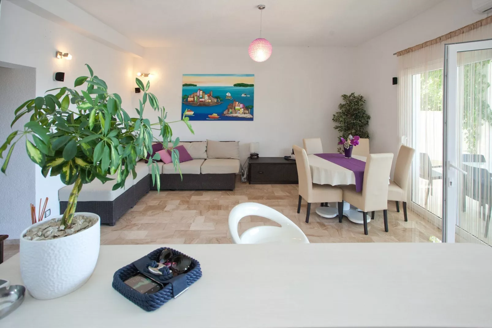Wonderful Visinisce Apartments with Terrace and Sea Views - Standard Two Bedroom Apartment  (Owner 1) - Living room