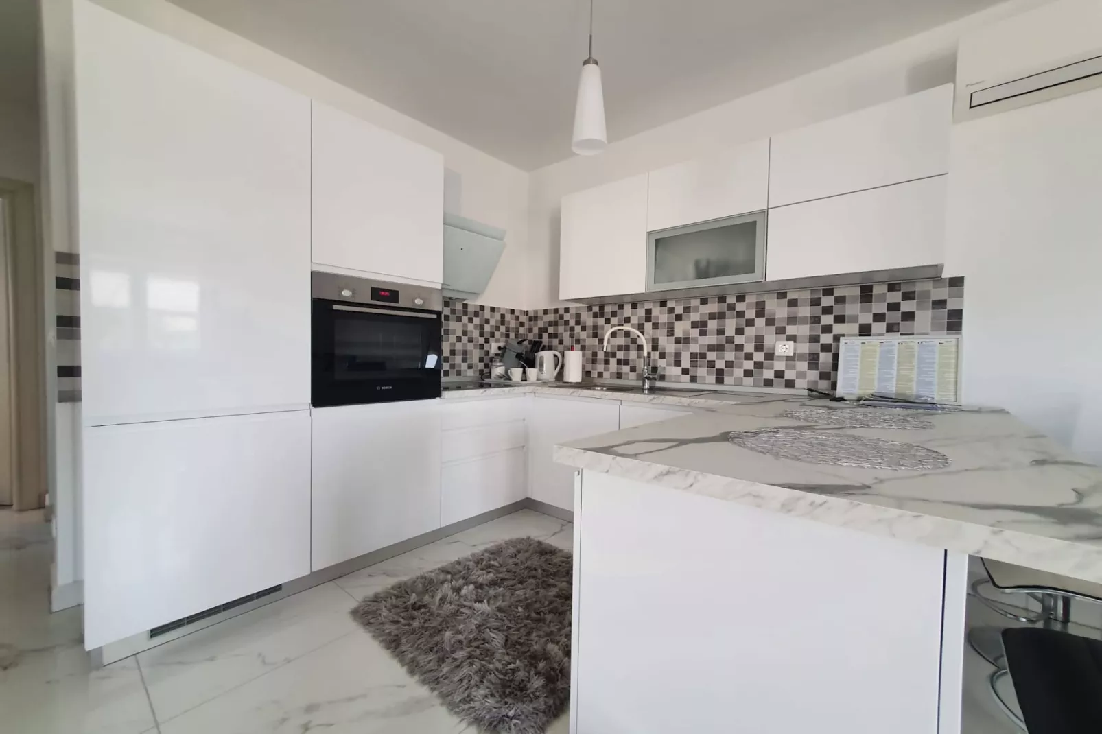 Kastel Novi Elegant and Stylish Apartment with Terrace and Patio - Two Bedroom Apartment with Terrace - Kitchen