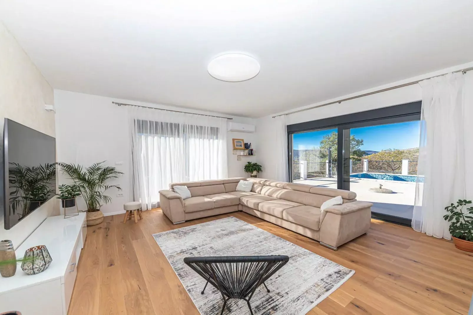 Luxurious Sanctuary Villa Primorski Dolac with Pool - Three Bedroom Villa with Pool - Living room