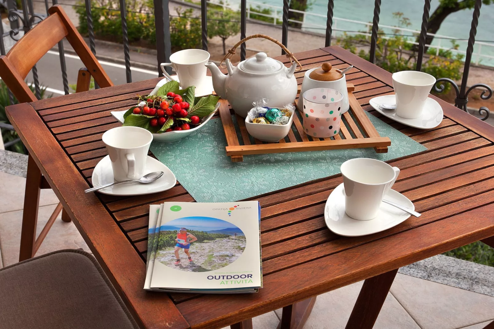 Splendid Beachfront Medveja Apartments - Confort One Bedroom Apartment with Balcony and Sea View 3 - Terrace balcony