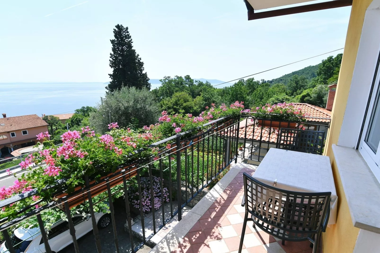 Scenic Retreat Rooms and Family Apartments - Double Room with Balcony and Sea View 3 - Terrasse / balcon