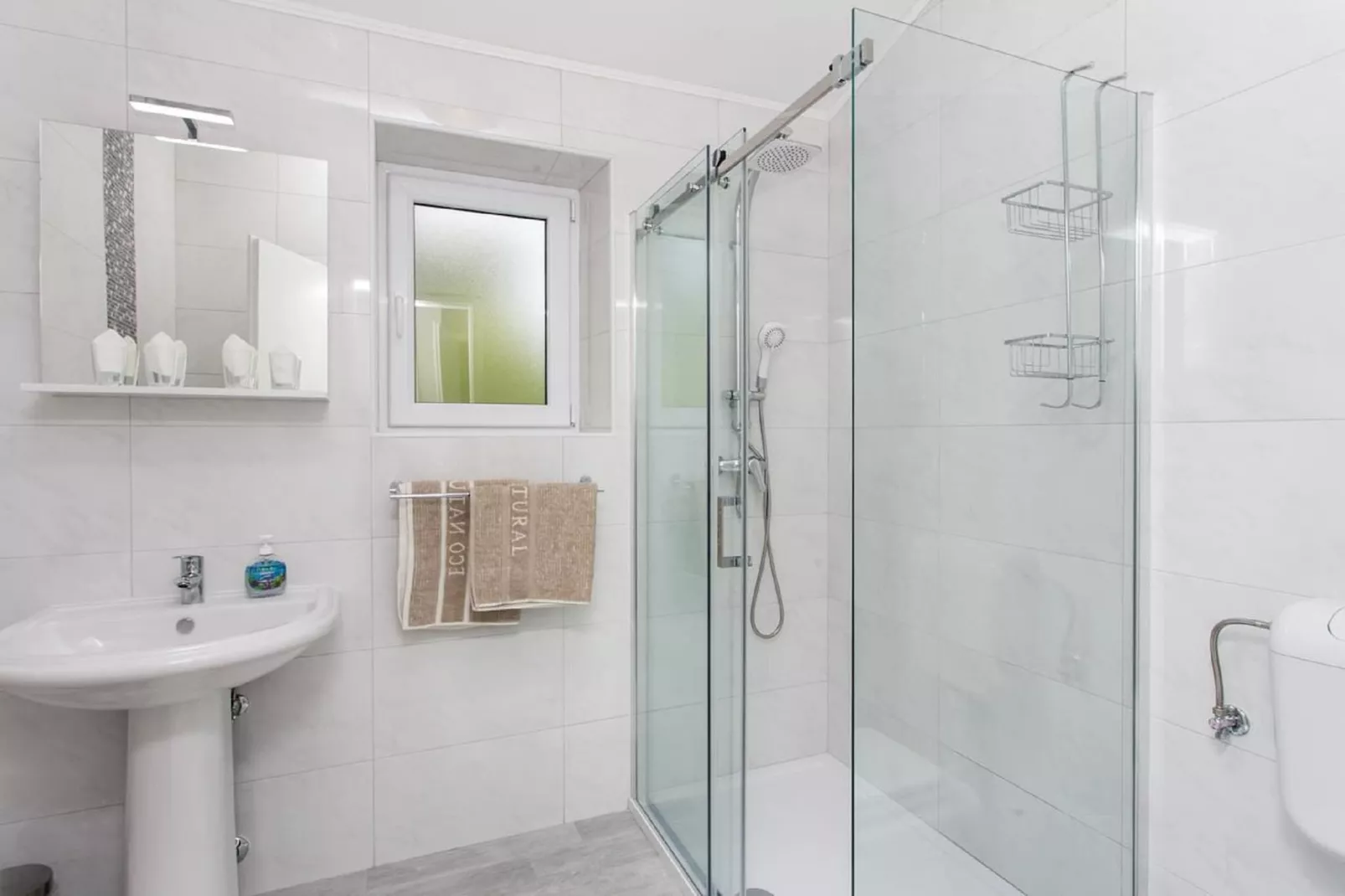 Villa Mirjana -  Two Bedroom Apartment with Balcony and Sea View (Sunce) - Bathroom