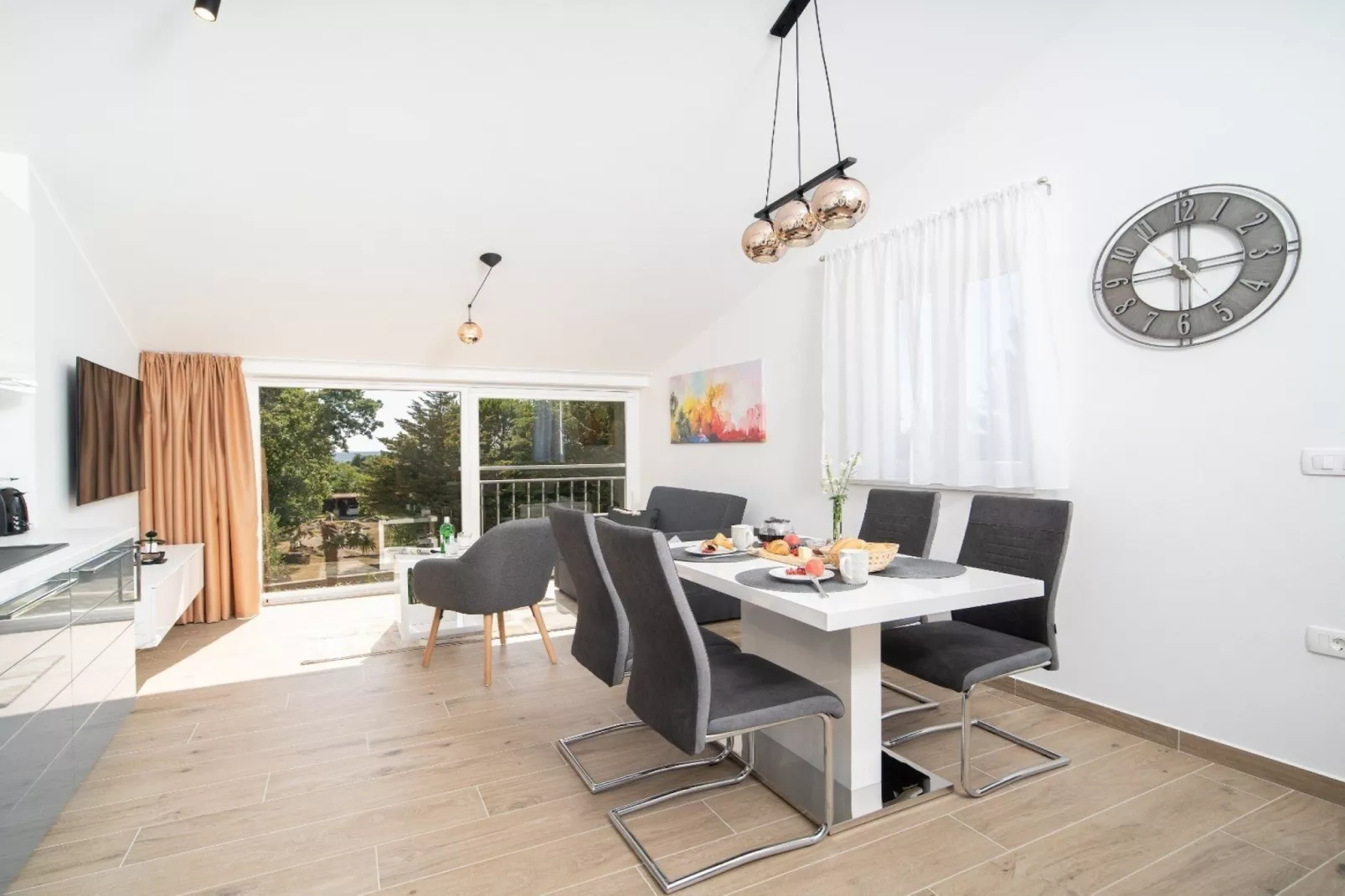 Stylish Two Bedroom Apartment in Labin - Two Bedroom Apartment with Terrace - Esszimmer