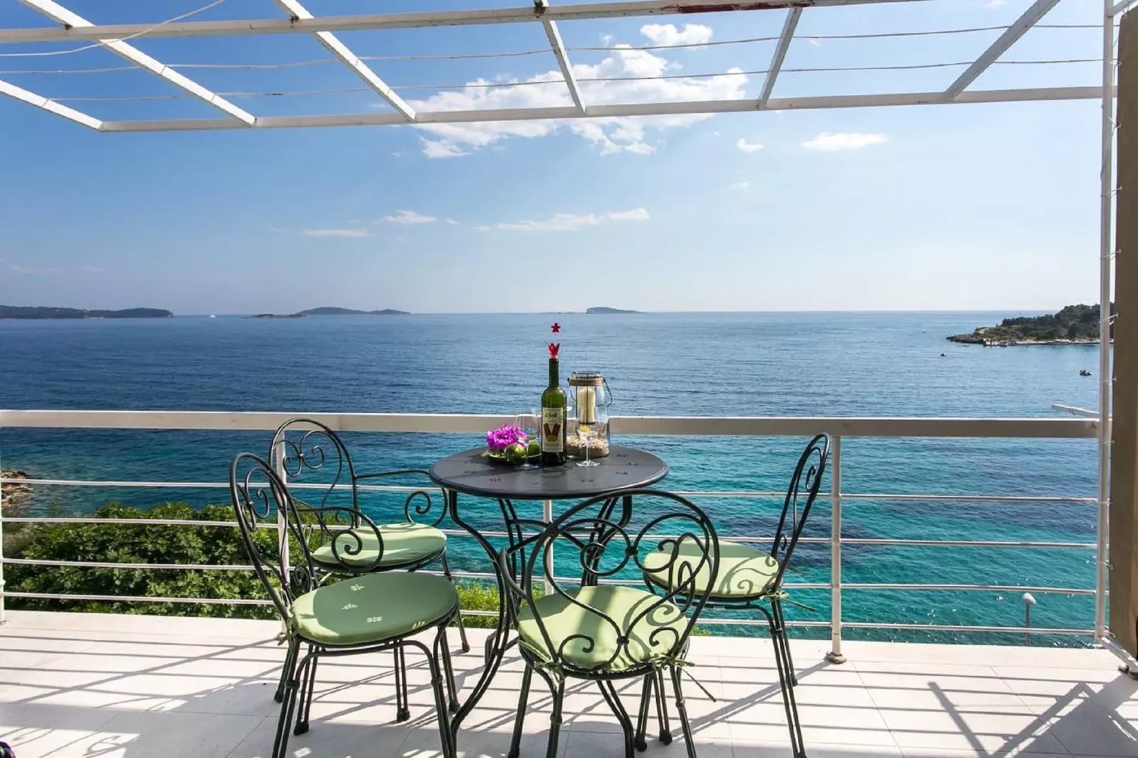 Villa Mirjana -  Two Bedroom Apartment with Balcony and Sea View (Sunce) - Terrace balcony