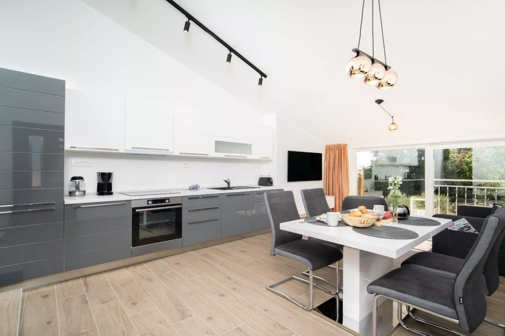 Stylish Two Bedroom Apartment in Labin - Two Bedroom Apartment with Terrace - Küche