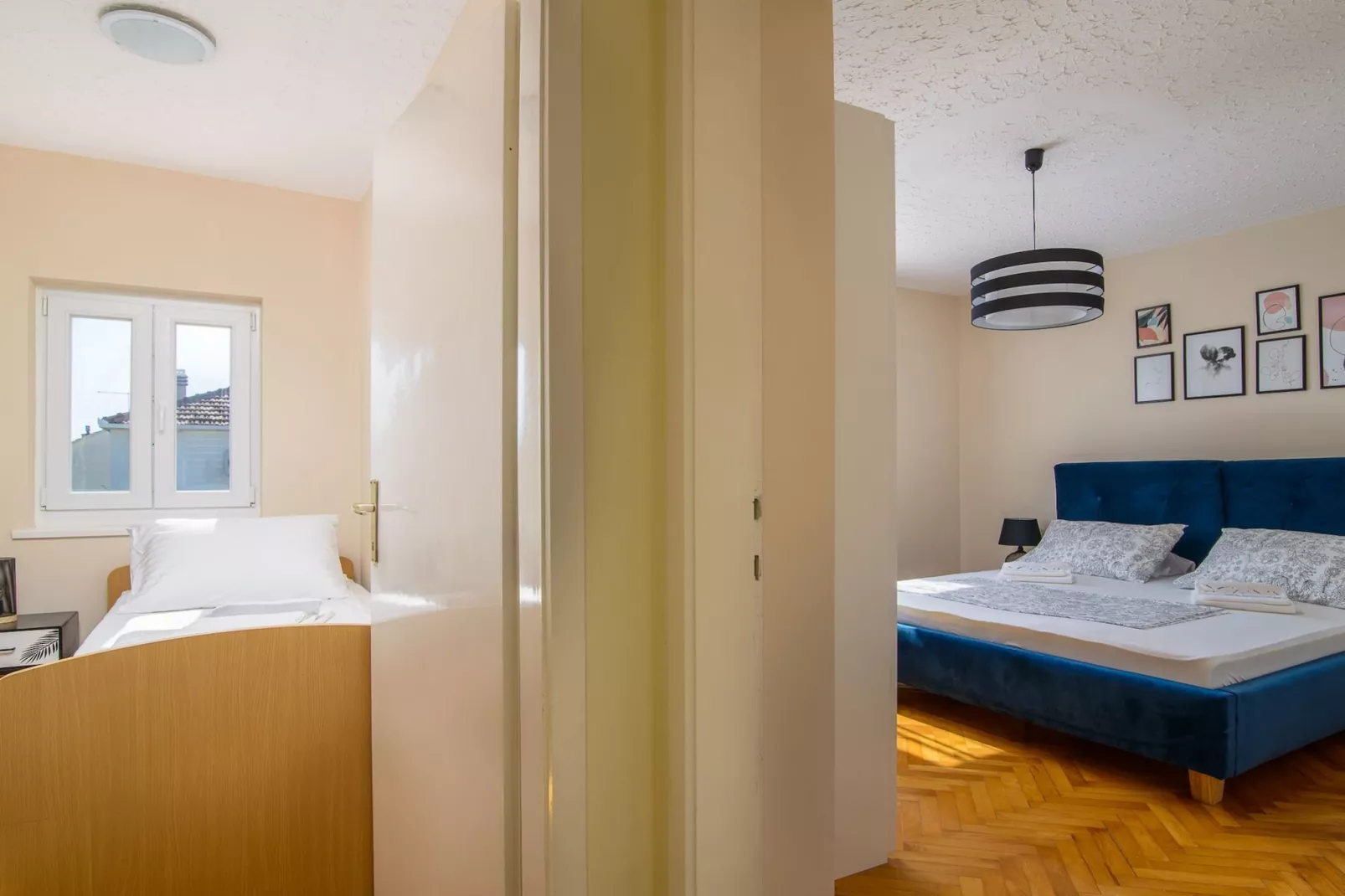 Modern Apartment Near Trogir Beach with Sea View Terrace and Lounge Area - Two Bedroom Apartment - Bedroom