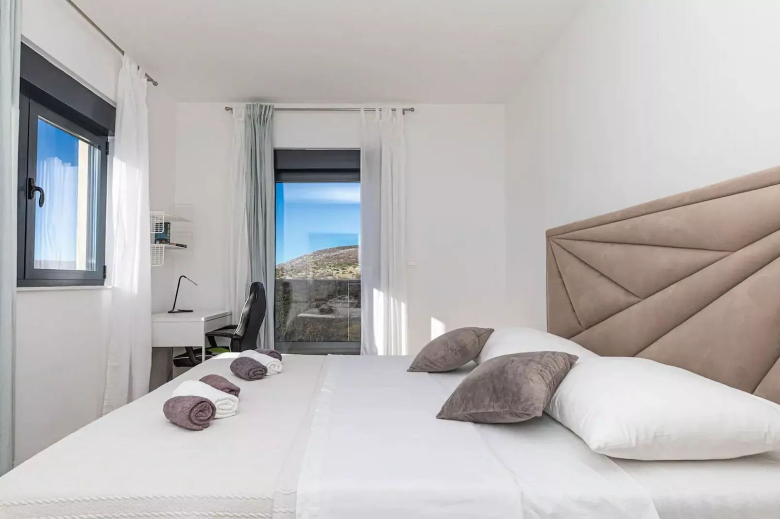 Luxurious Sanctuary Villa Primorski Dolac with Pool - Three Bedroom Villa with Pool - Bedroom