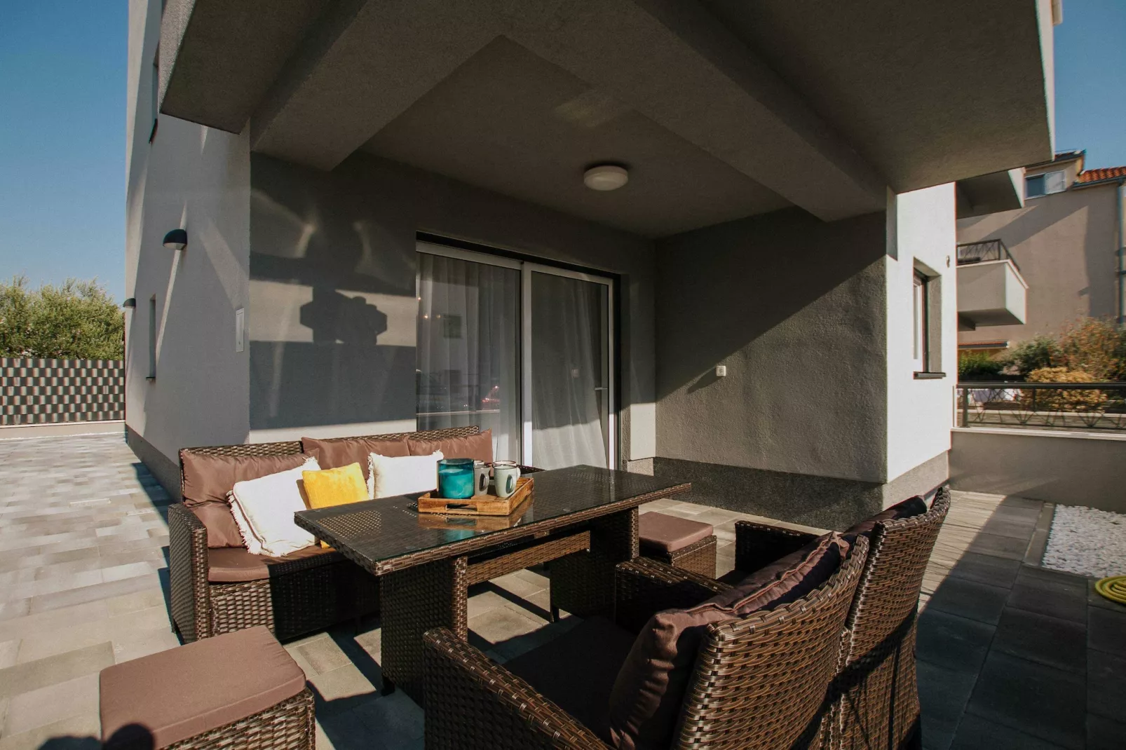 Spacious Luxury Trogir Apartments - Two Bedroom Apartment (Marin) - Terrace balcony