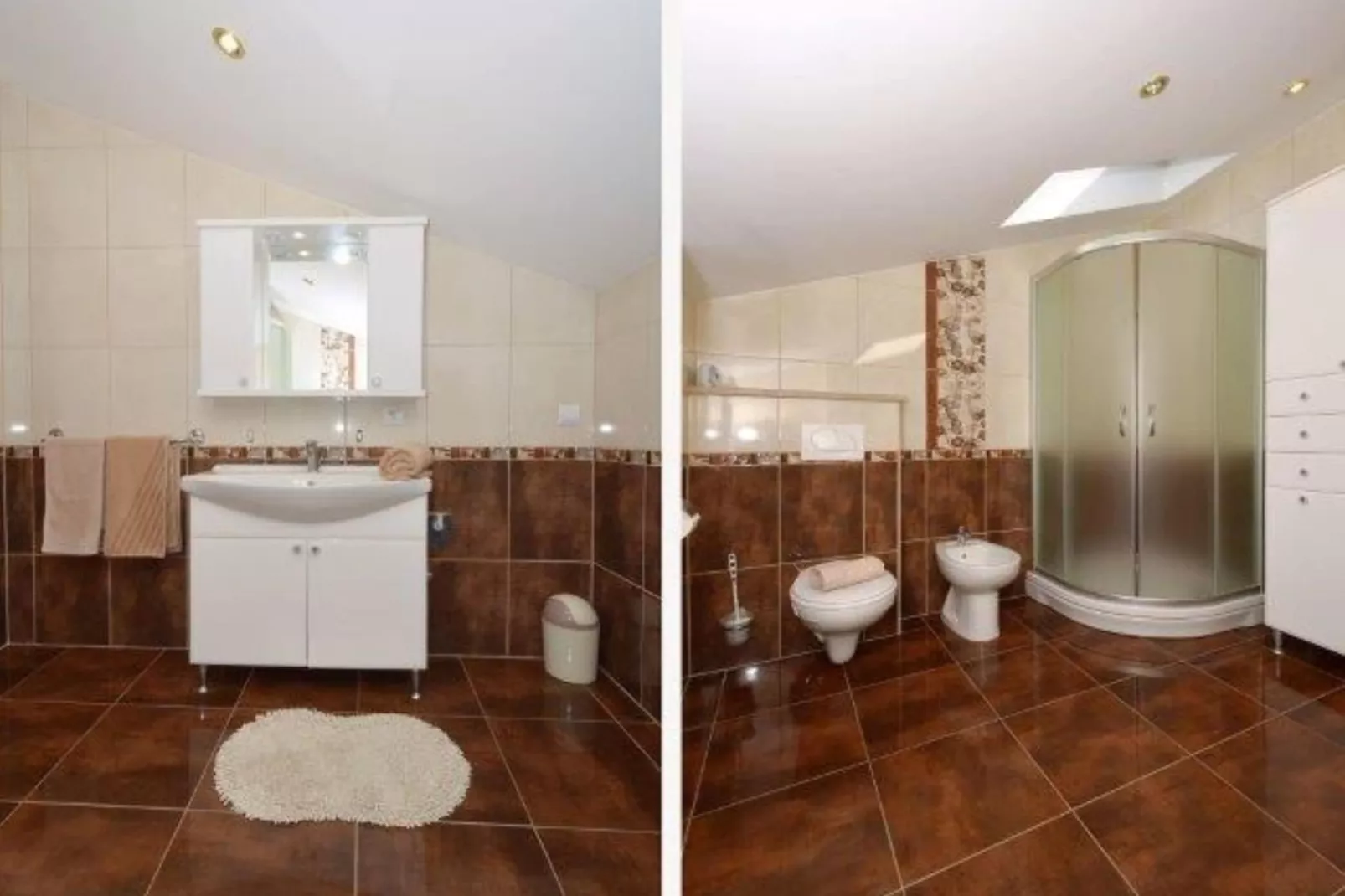 Bright Kaštela Apartment with Balcony and Private Parking - Two Bedroom Apartment - Badezimmer