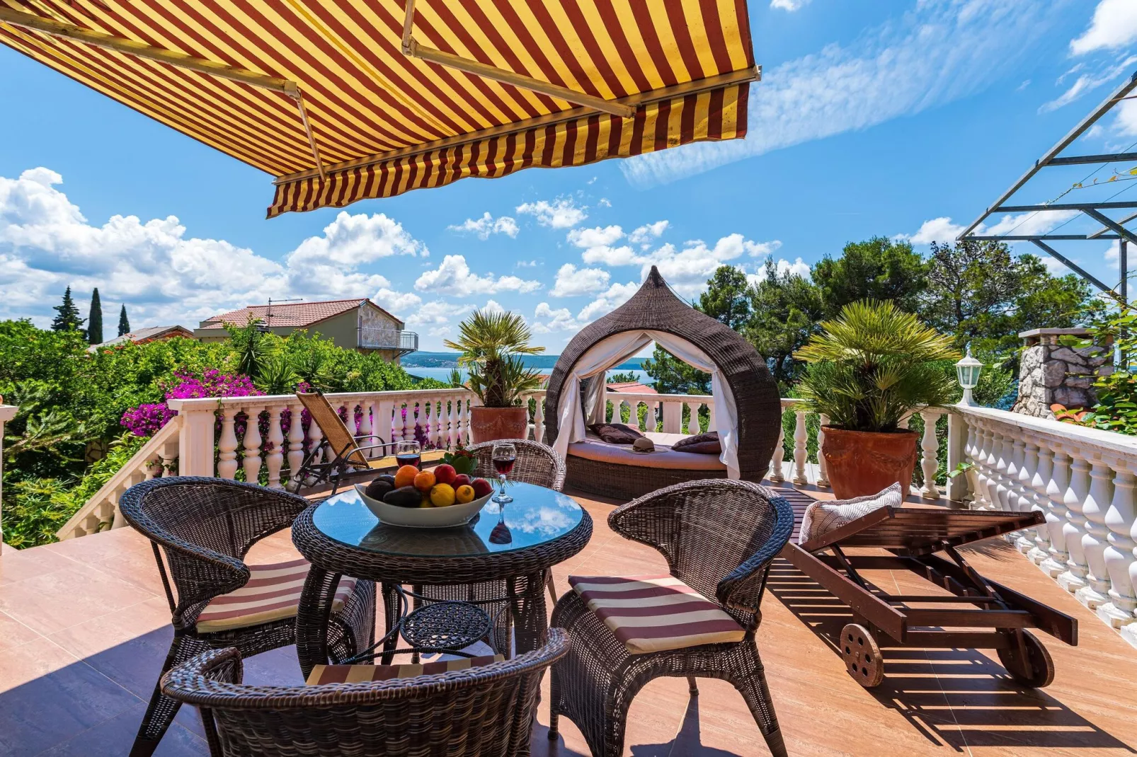 Holiday House Danica-Terrassenbalkon