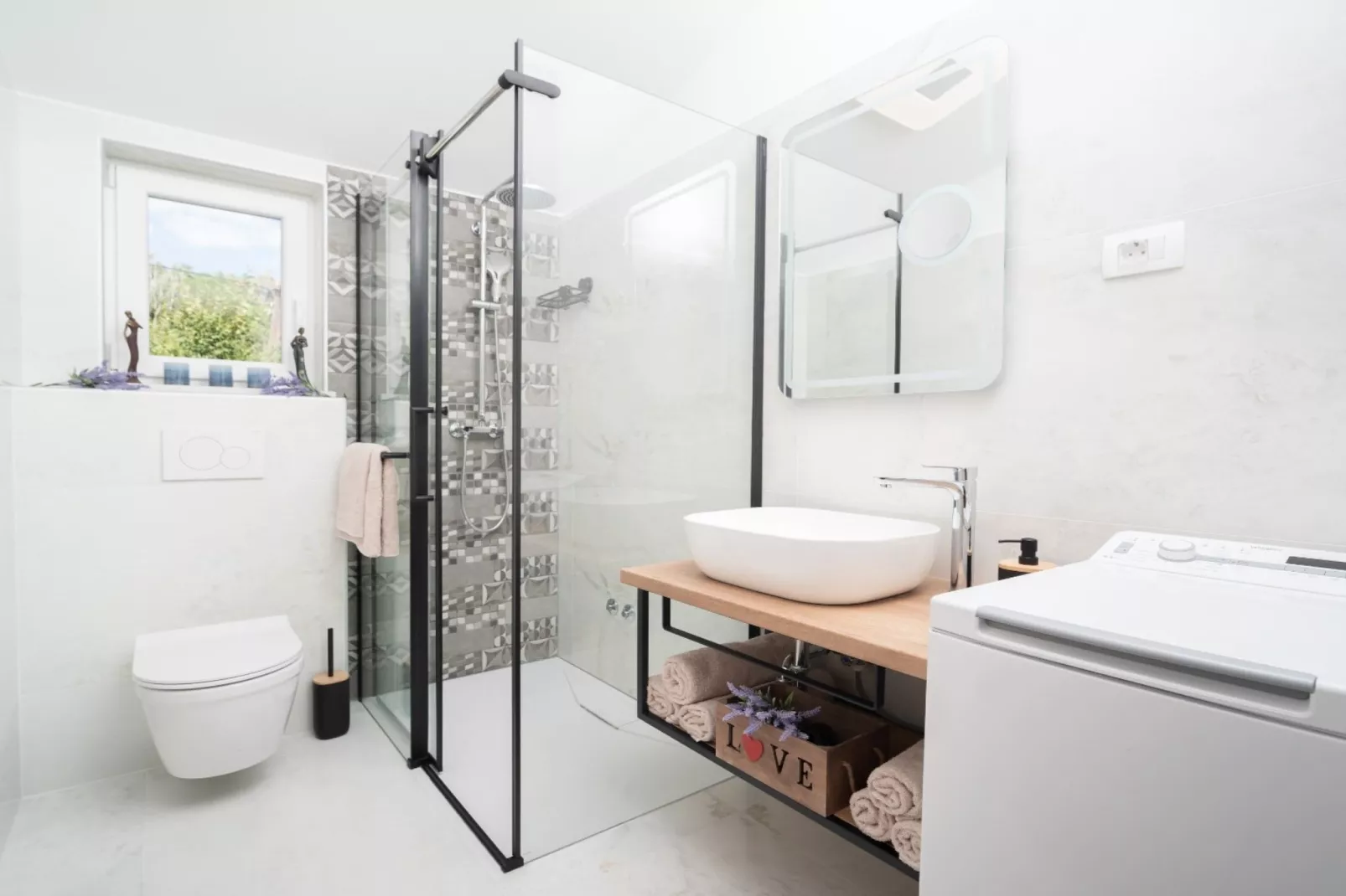 Stylish Two Bedroom Apartment in Labin - Two Bedroom Apartment with Terrace - Badezimmer
