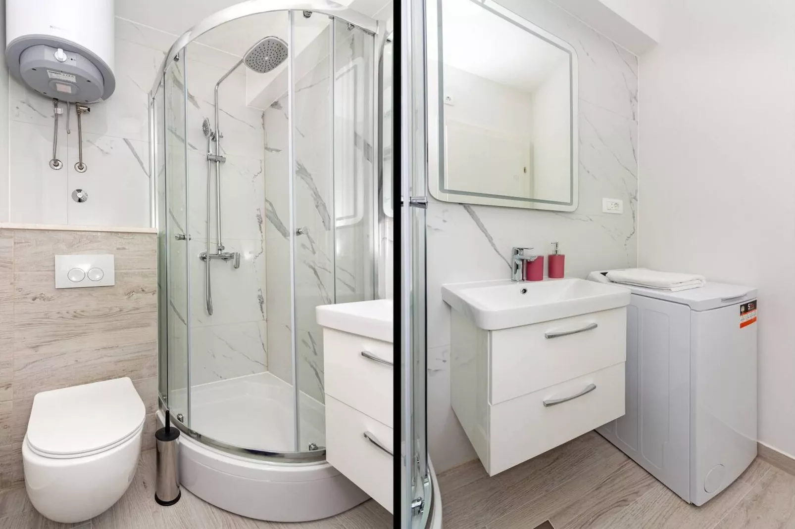 Modern Apartments with Private Balcony - Premium One Bedroom Apartment (Owner S2) - Badezimmer