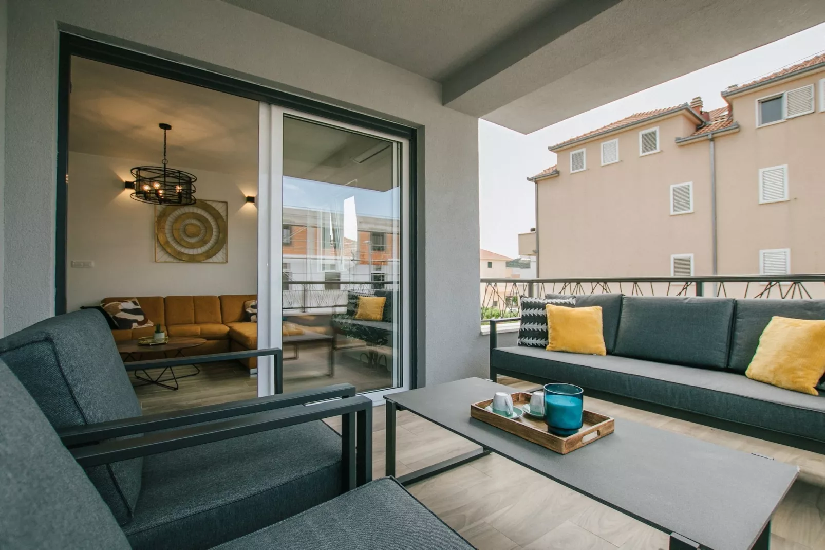 Spacious Luxury Trogir Apartments - Comfort Two Bedroom Apartment (Marin 3) - Terrace balcony