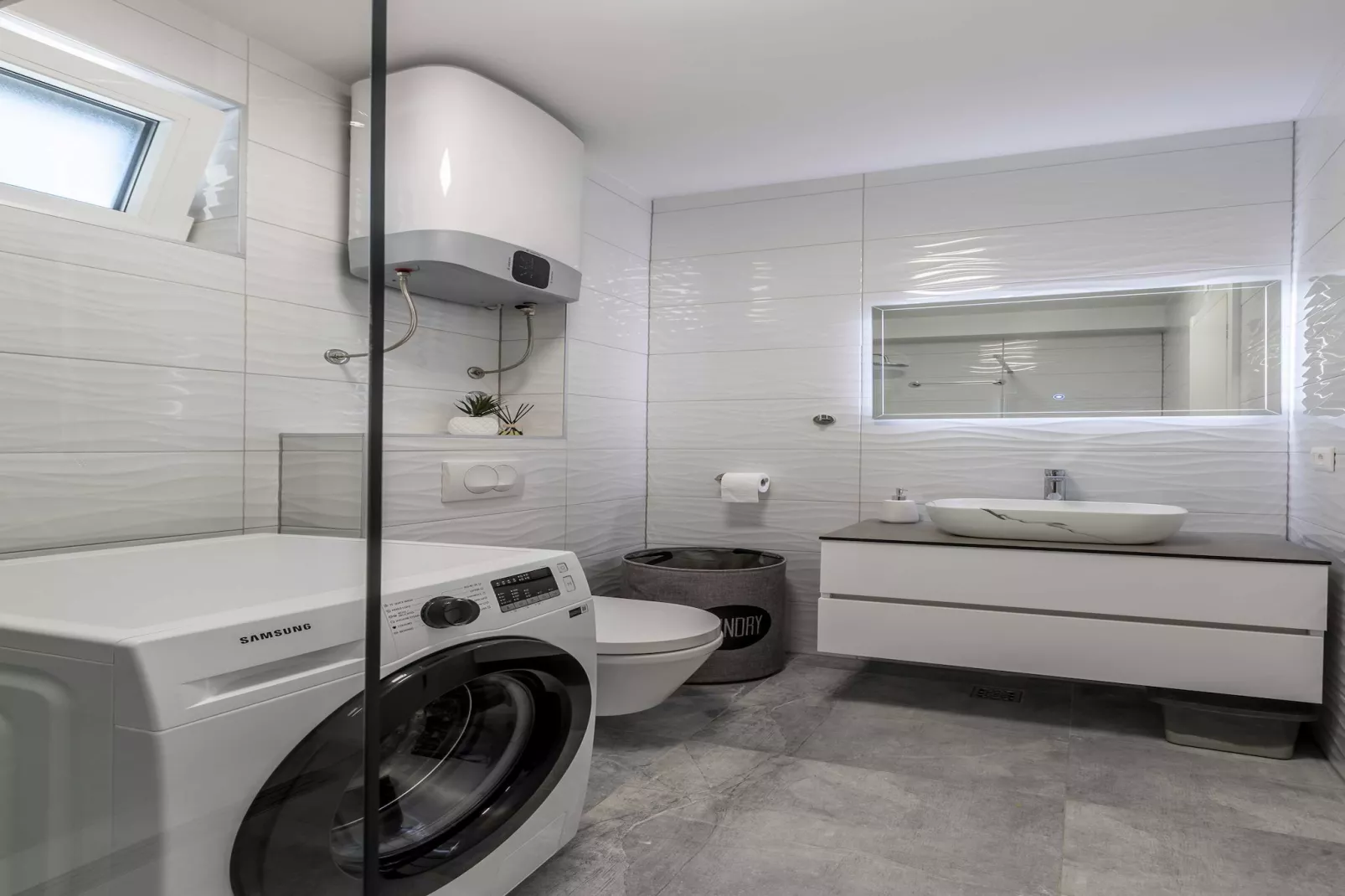 Scenic Kastel Luksic Apartments - One Bedroom Apartment (owner sjever manji) - Salle de bain