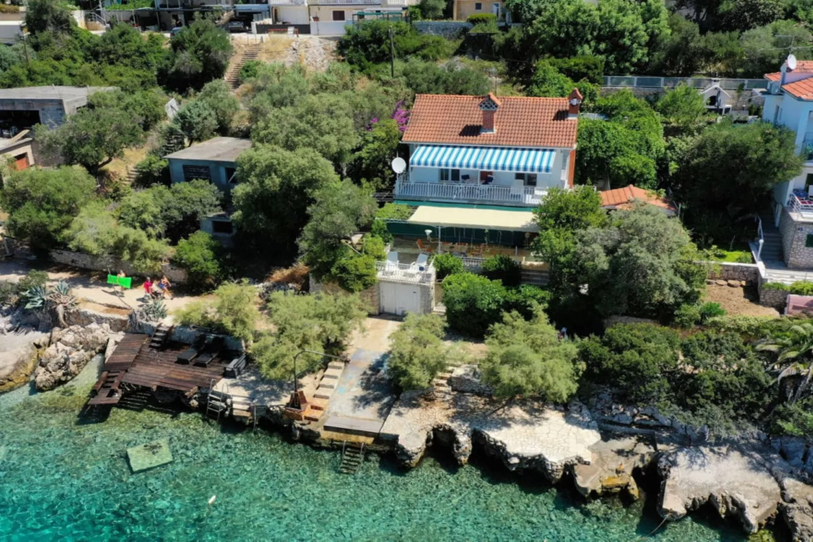 Holiday Home by the Sea with Terrace & Ocean Views on Čiovo - Two Bedroom Holiday Home - Aussicht