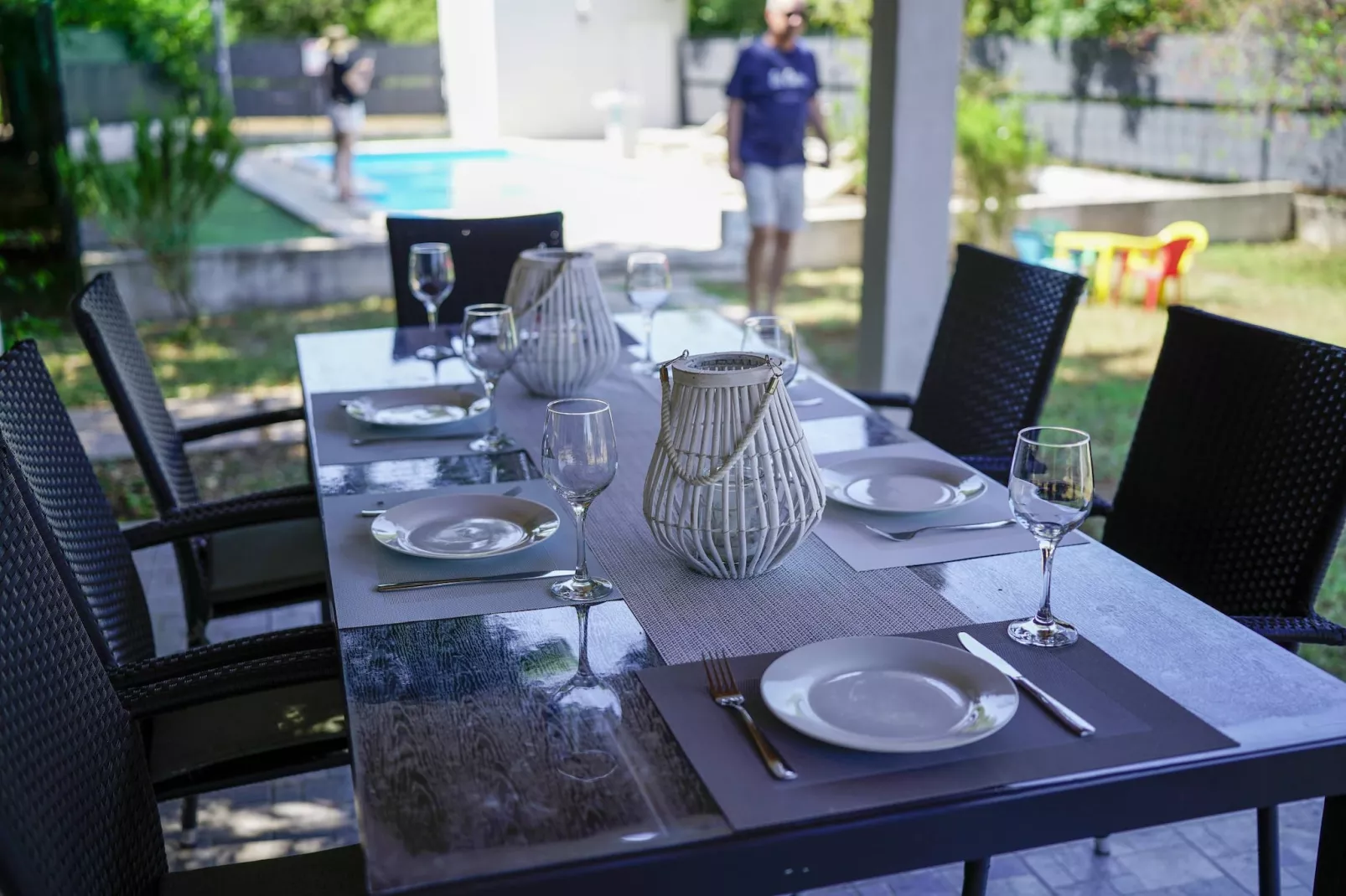 Spacious Prgomet Retreat with Private Pool, Fitness Centre, and Garden - Three Bedroom Villa - Gardens in summer