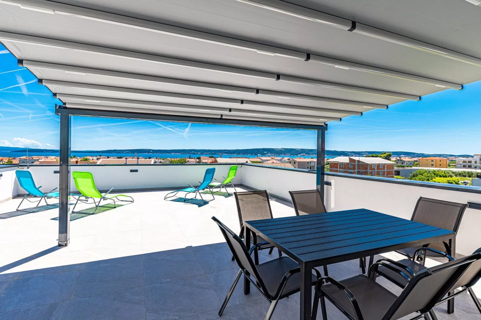 Elegant Kastel Novi Apartment with Sea View Balcony - Two Bedroom Apartment with Sea View and Balcony - Terrace