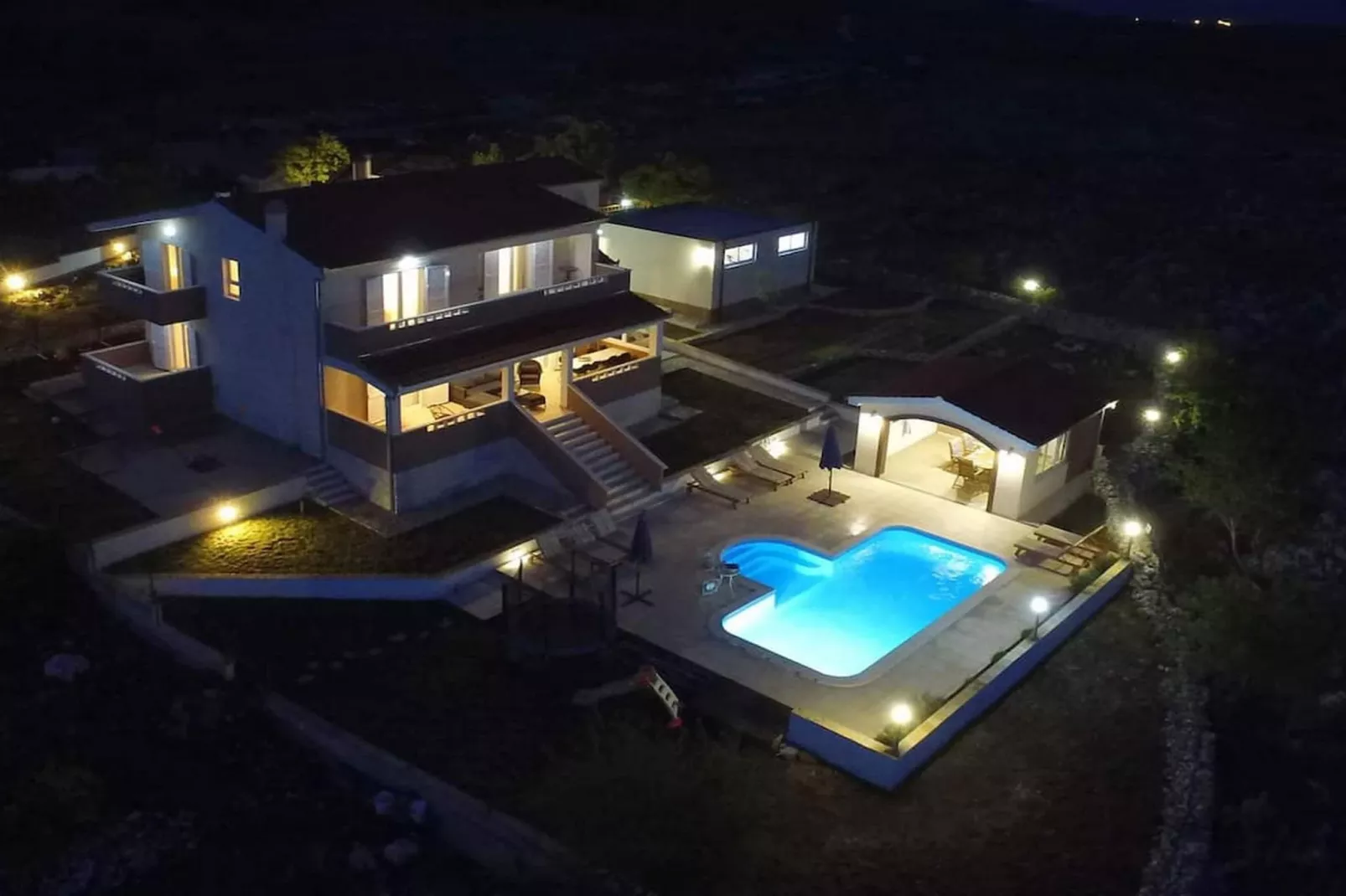 Peaceful Escape with Mountain Views, Heated Pool and Modern Amenities in Radošić - Four Bedroom Villa - View