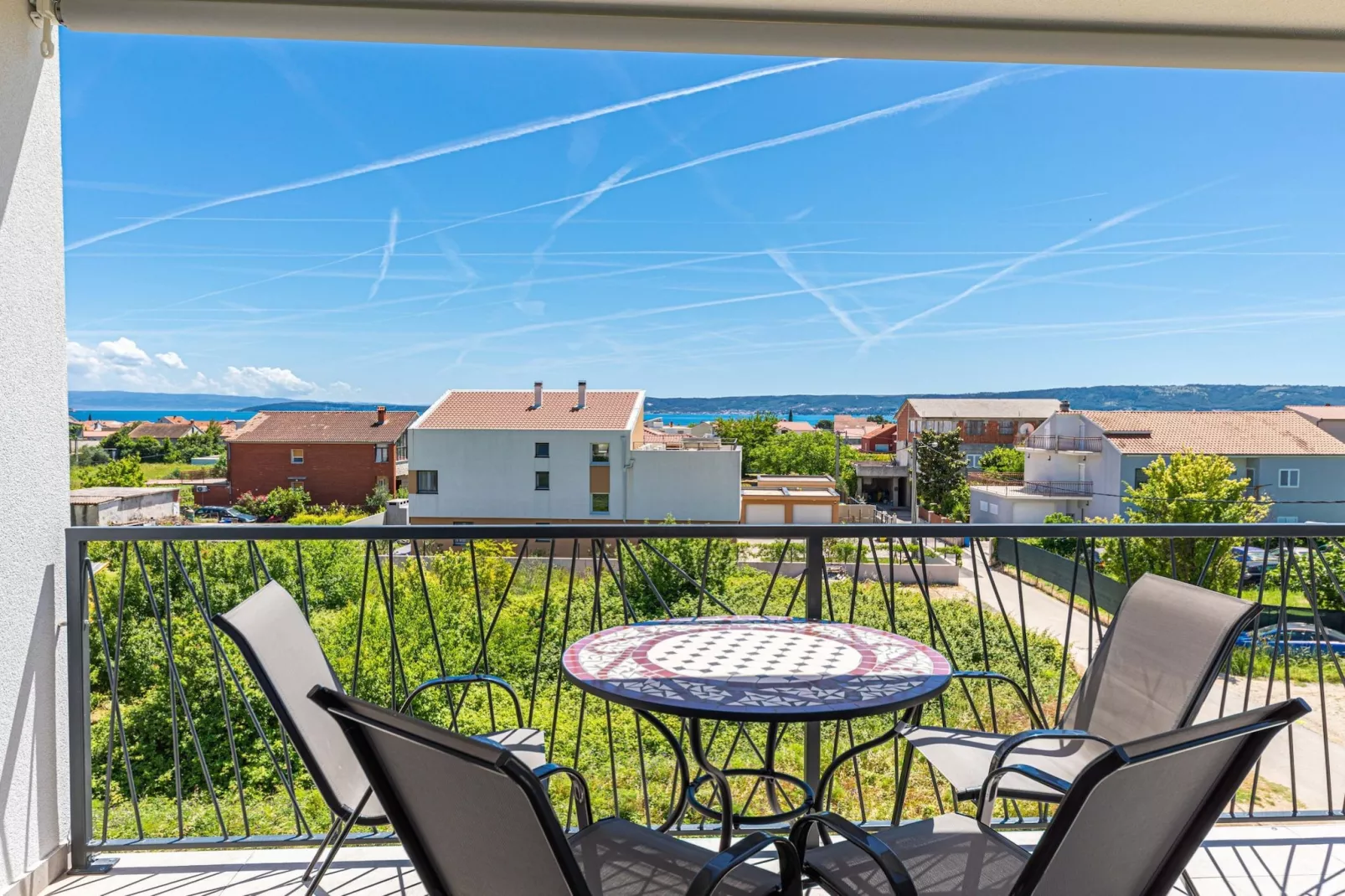 Elegant Kastel Novi Apartment with Sea View Balcony - Two Bedroom Apartment with Sea View and Balcony - Terrace