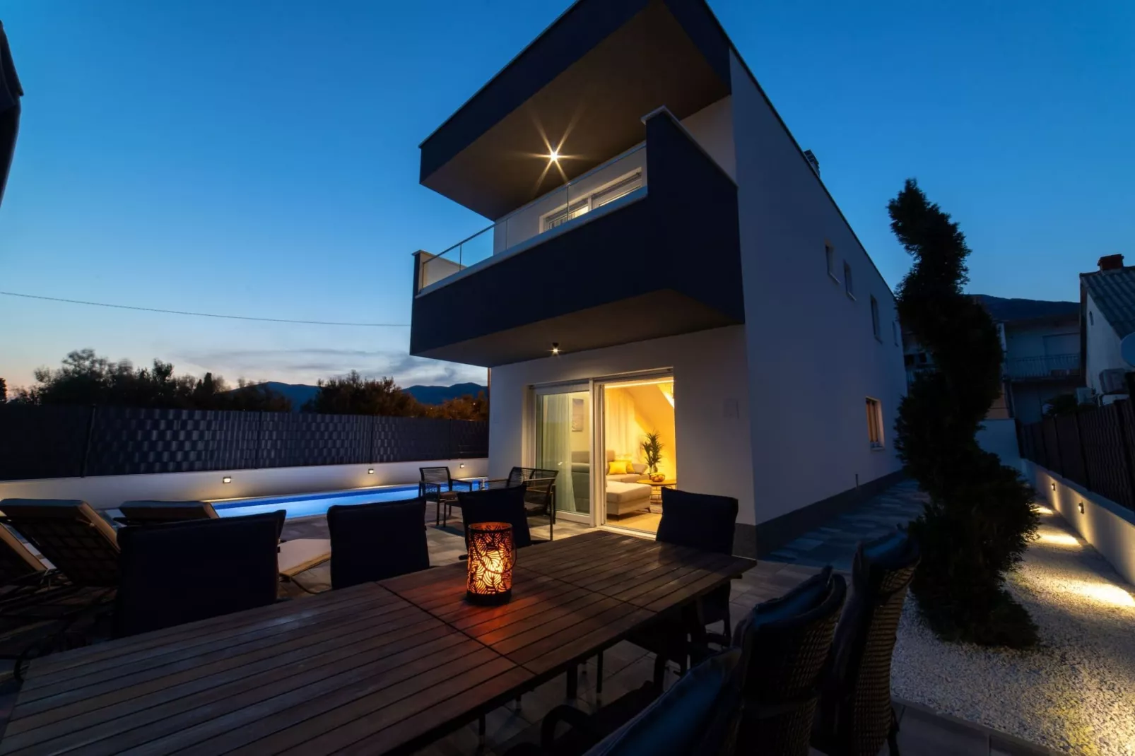 Luxury Kastela Villa with Heated Pool and Lounge Area - Four Bedroom Villa - Outdoor