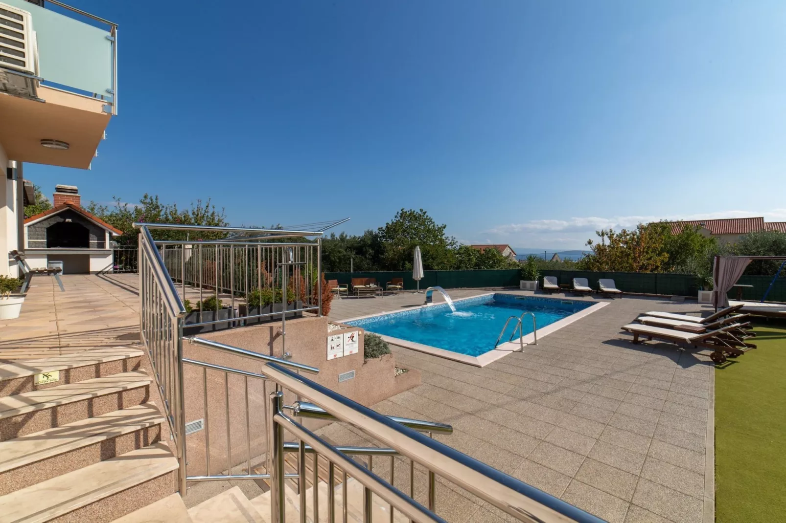 Spacious Holiday Home with Pool and Hot Tub in Kastel Stari - Four Bedroom Holiday Home with Pool - View
