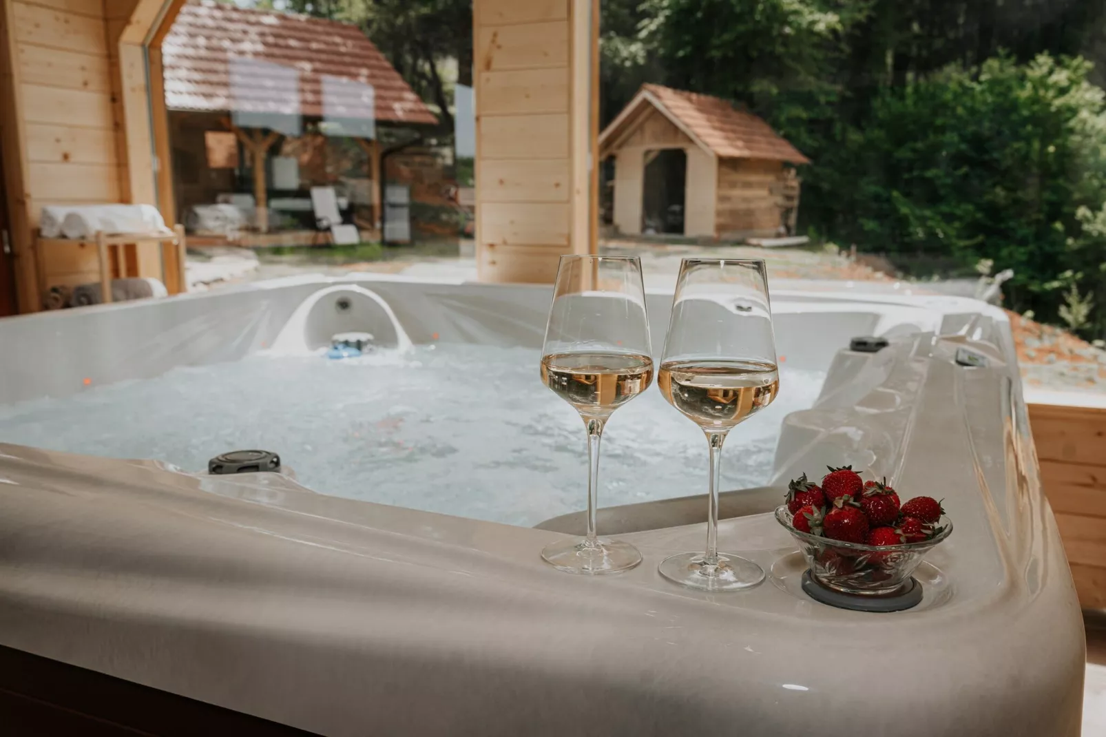 Holiday Home Šapat Šume - Three Bedroom Holiday Home  with Sauna and Hot-Tub - Wellnessbereich