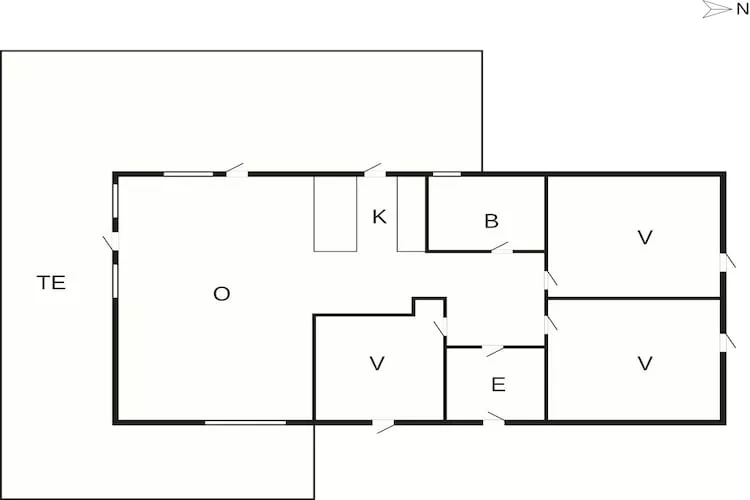 5 Sterne Ferienhaus in Fjerritslev - Grundriss