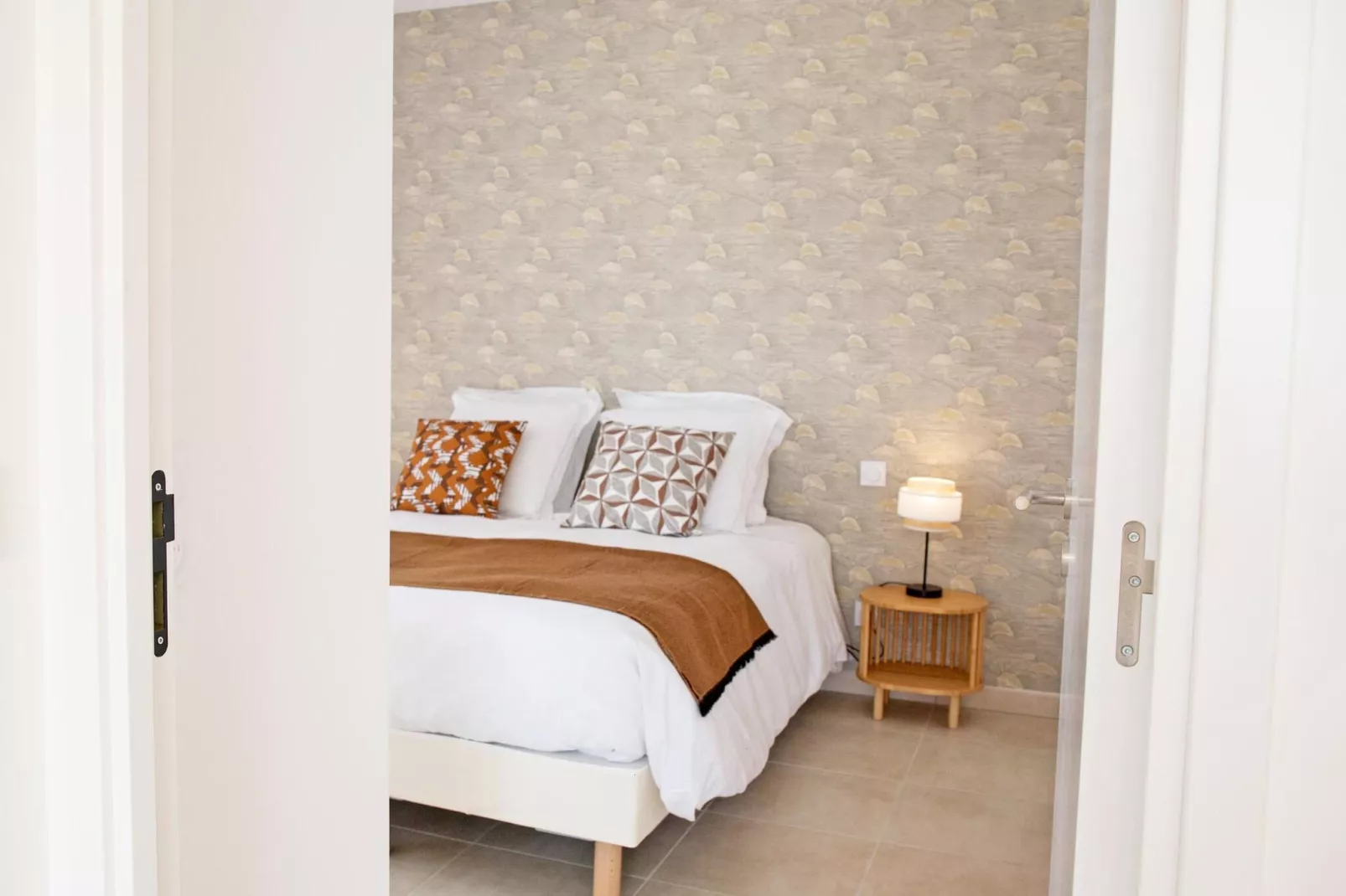 Résidence Domaine du Golfe du Lion St Cyprien - 36 app 6 pers - 2 chambres - climatisé - balcon-Chambre