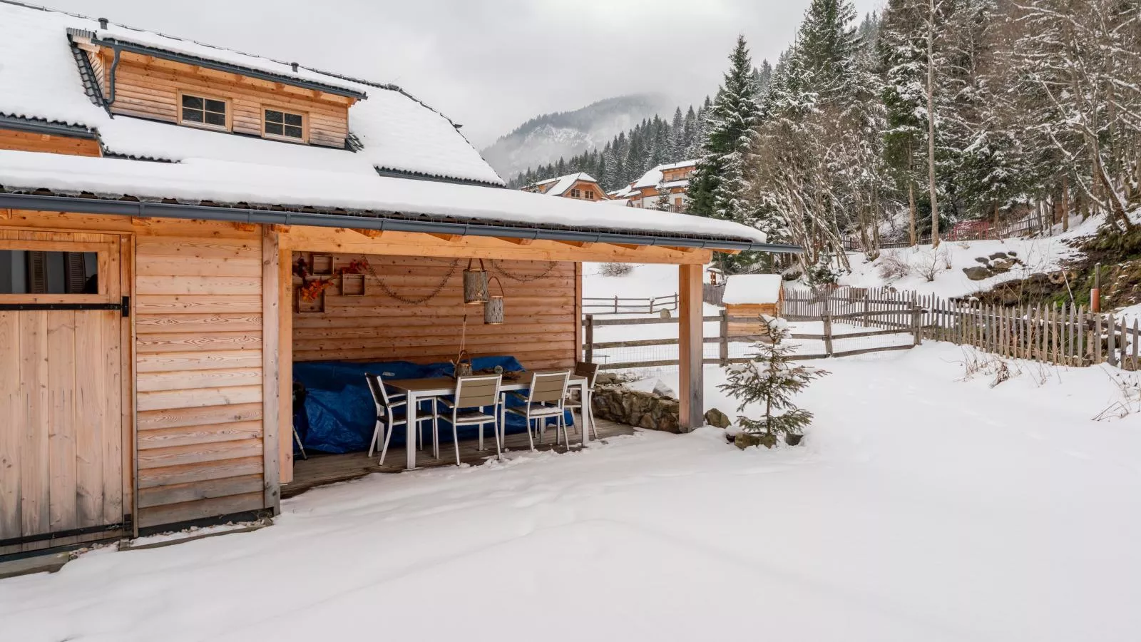 Villa Petra - Garten Winter