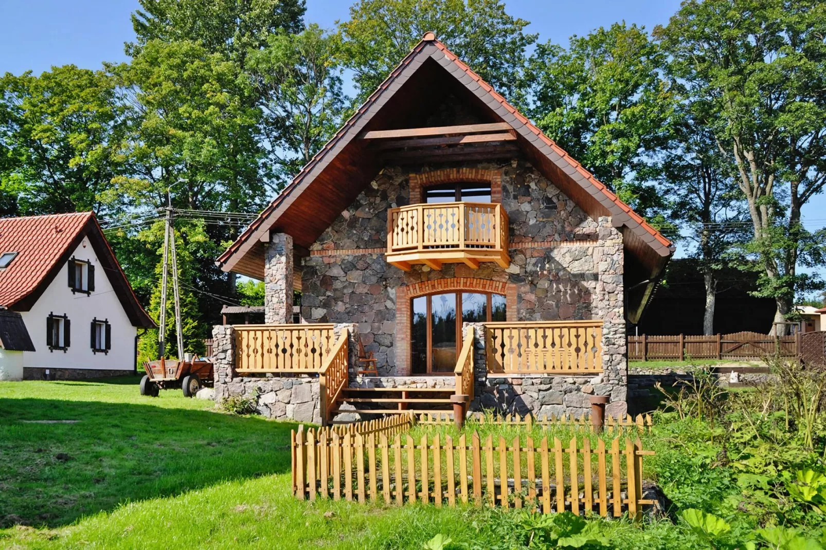 Kamienny Dom do 8 os Grąbczyn-Exterior summer
