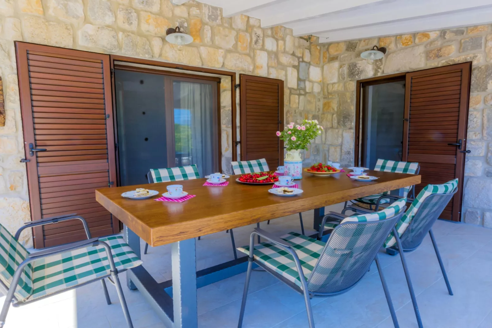 Rustic Villa Fragola with heated pool - Terrasse / balcon