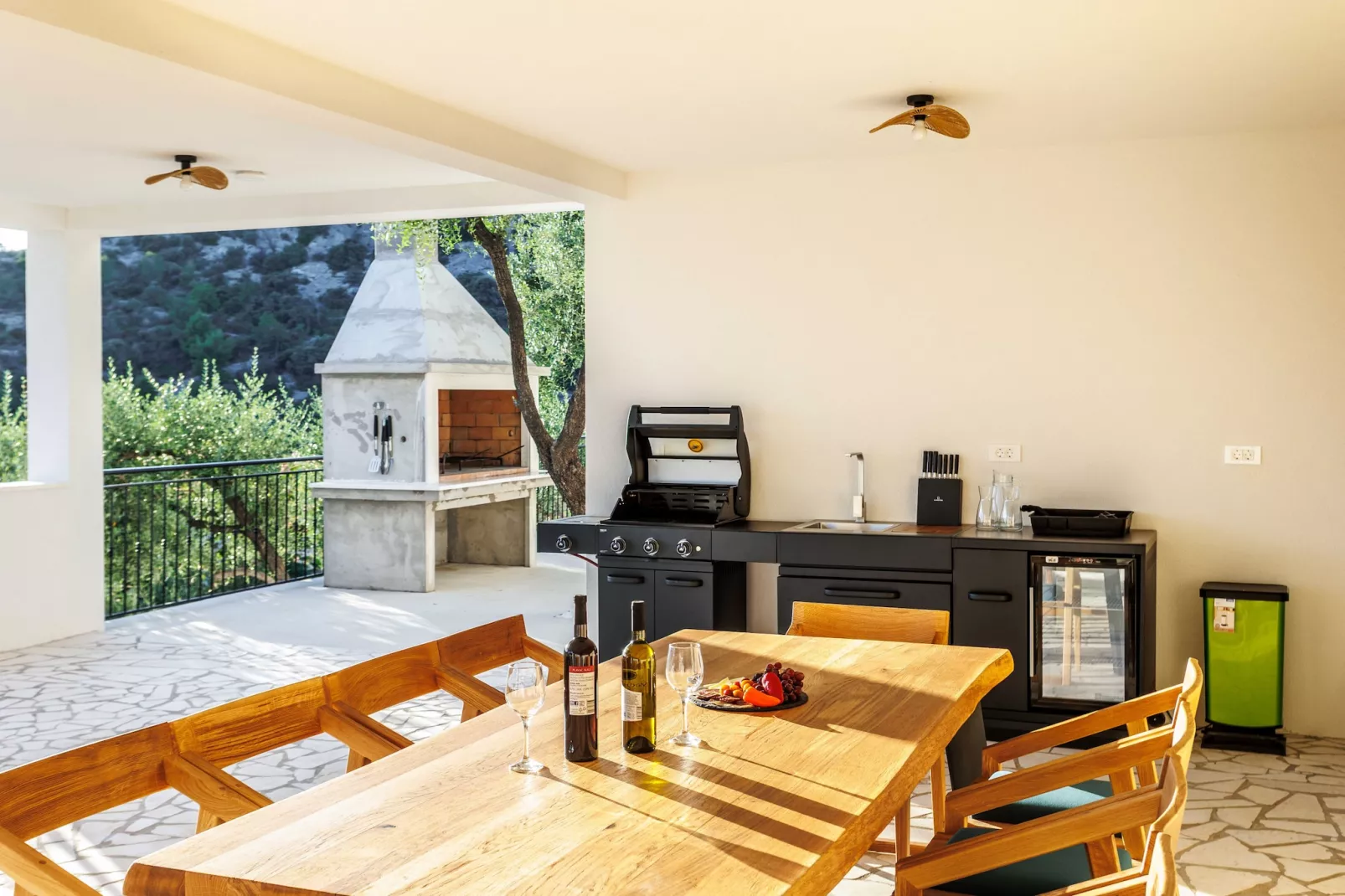 Villa La Fortezza with sea view - Terrasse/Balkon