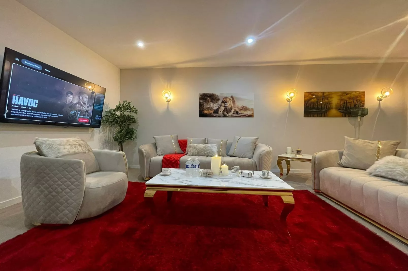 One Lux Stay 3BR / 2BA Antwerp near Central Station - Salon