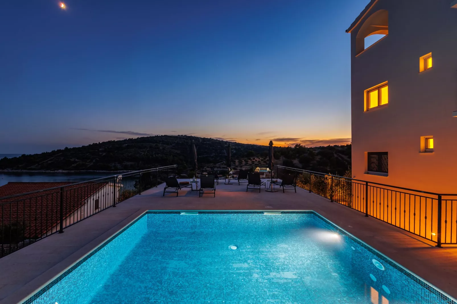 Villa La Fortezza with sea view - Schwimmbad