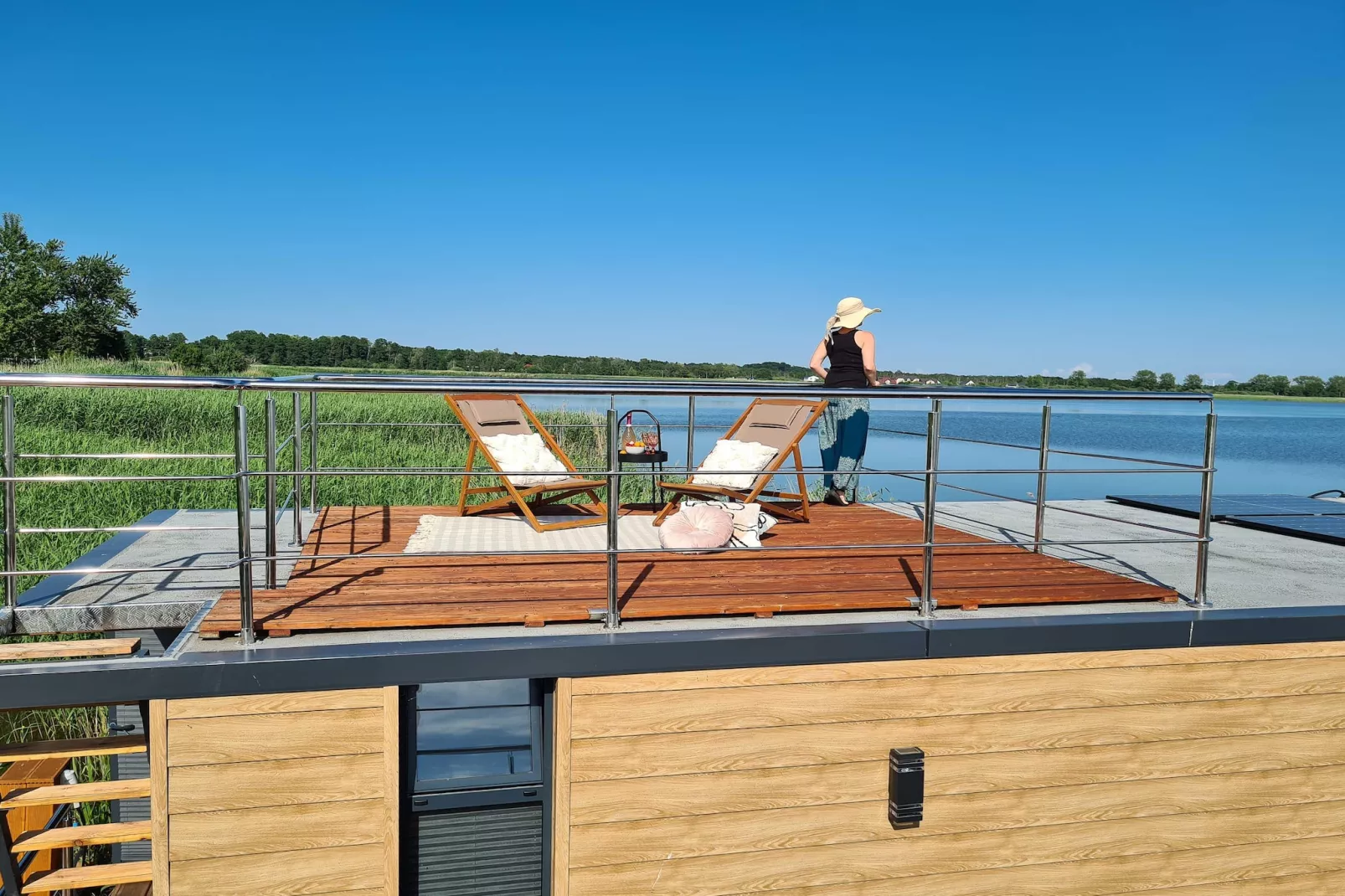 Domek na wodzie dla 3 osób jedna sypialnia - Terrasse / balcon